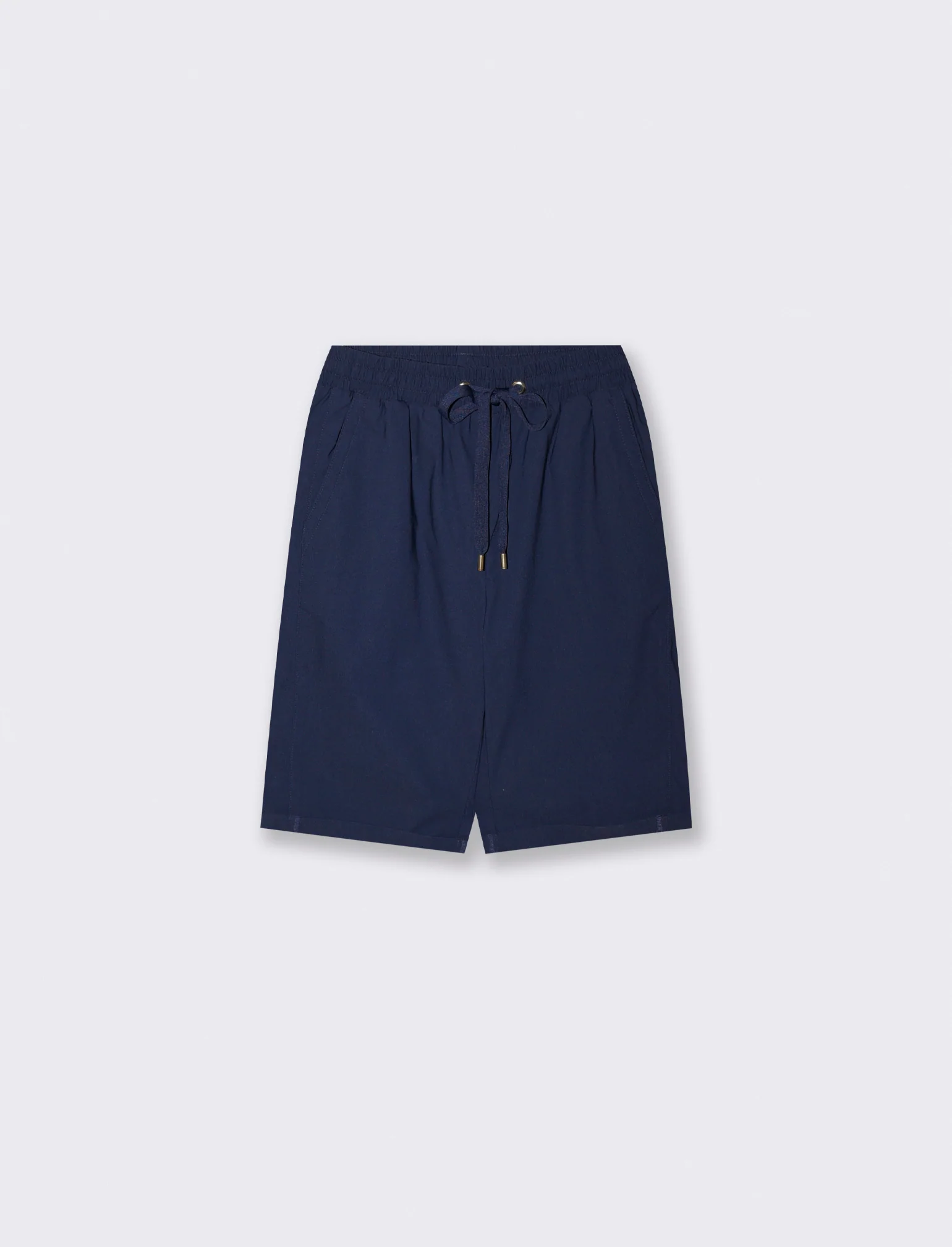 Bermuda con coulisse ed elastico - Blu