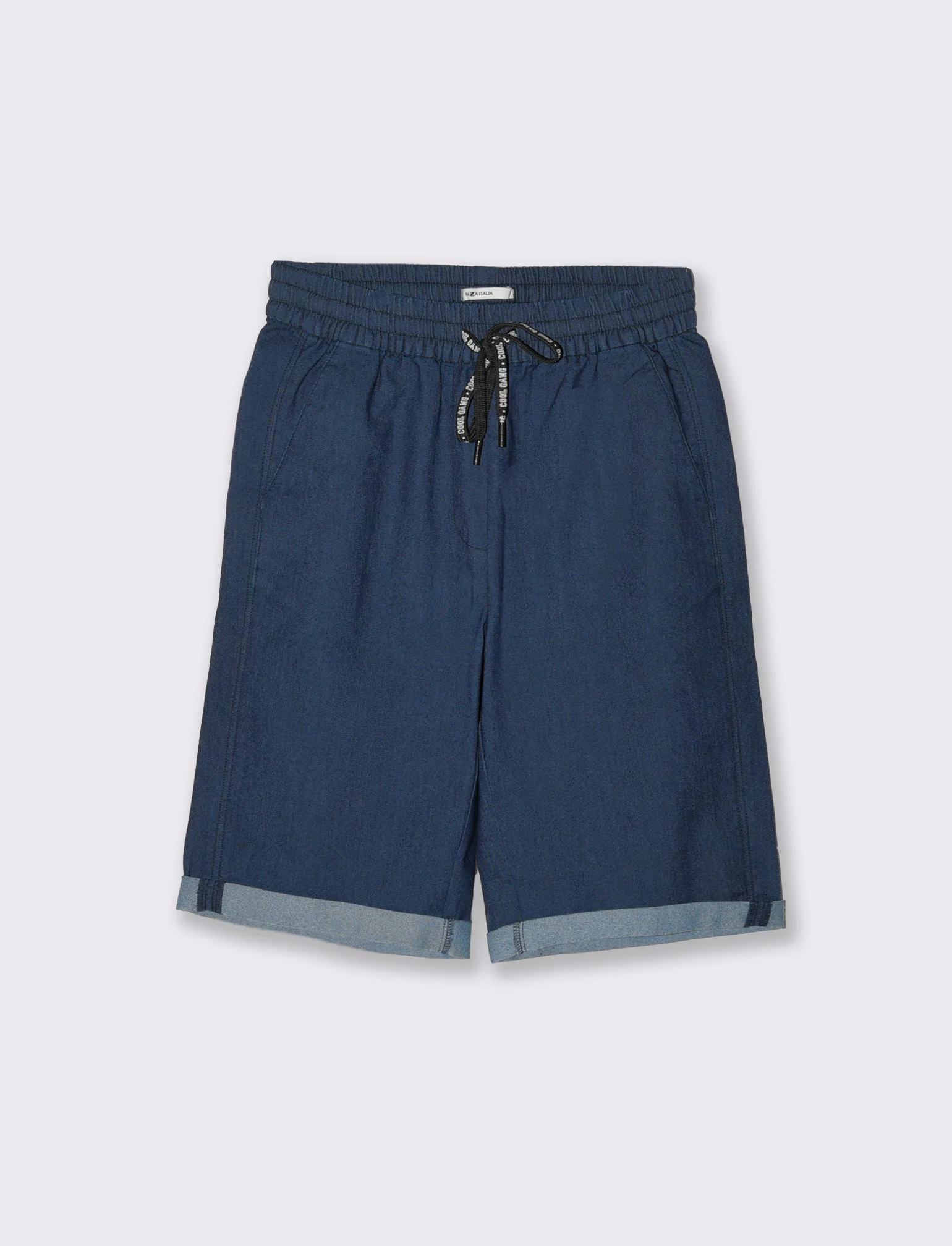 Bermuda con risvolto da donna - DENIM SCURO - Image 4