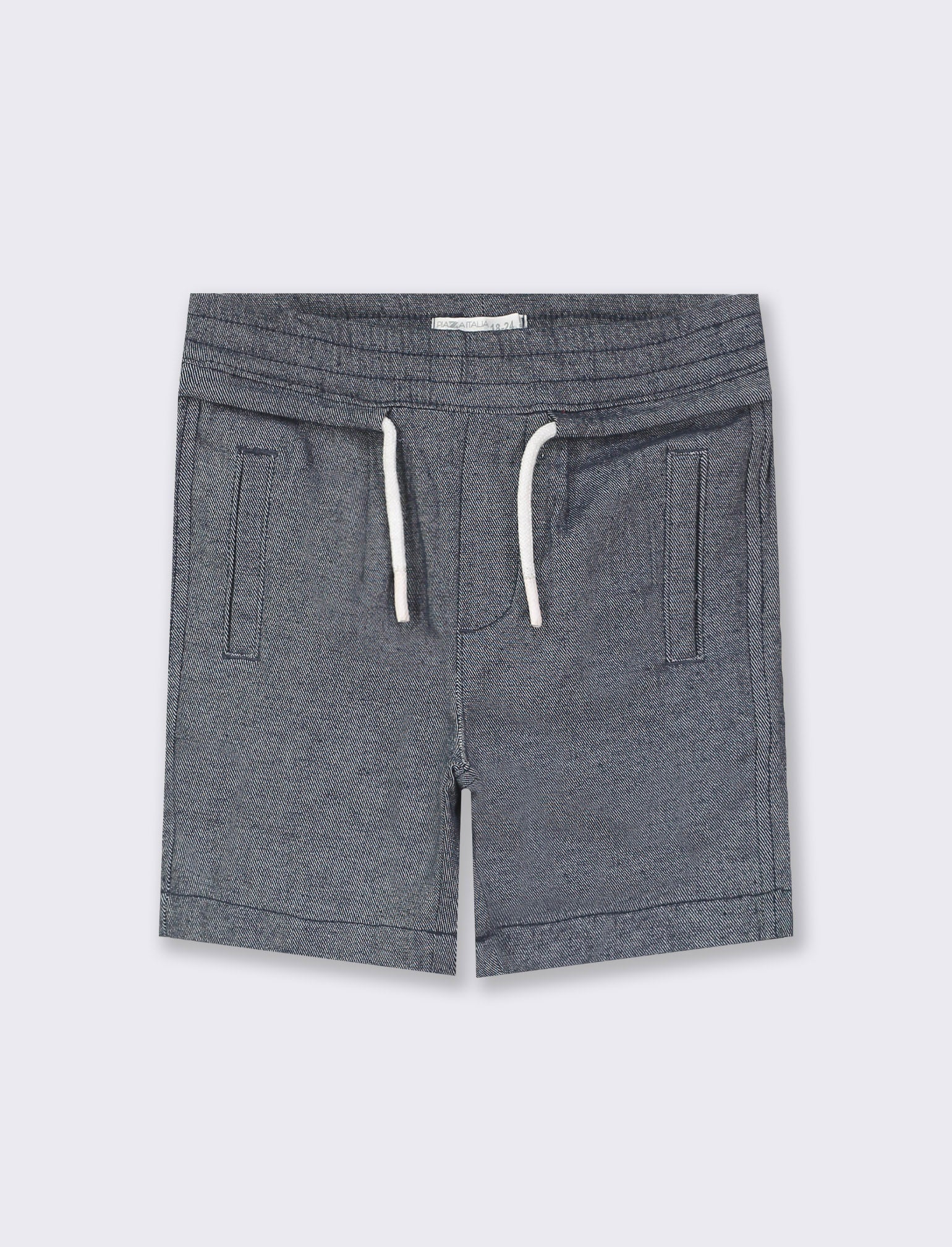 Bermuda effetto denim da neonato - Blu