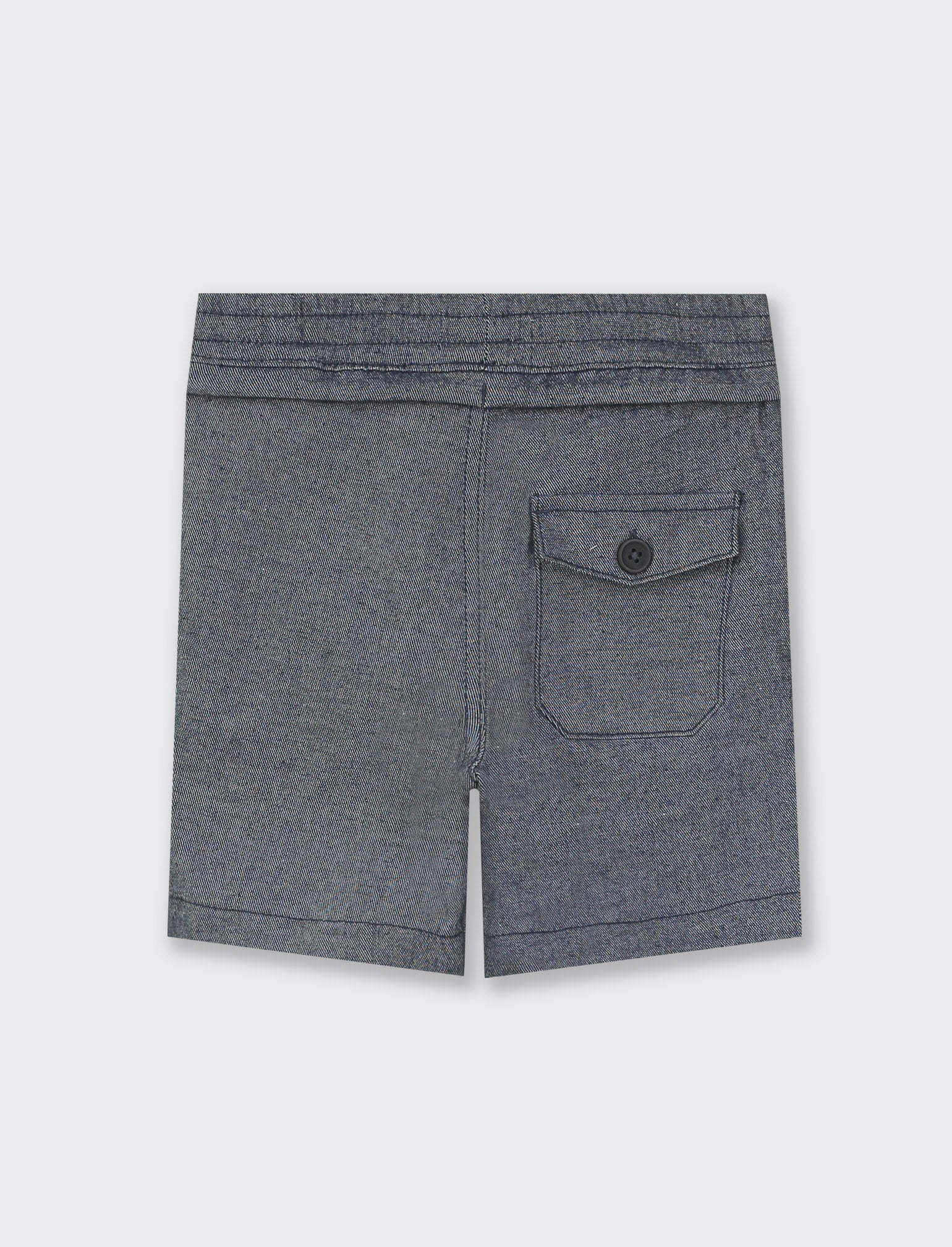 Bermuda effetto denim da neonato - Blu - Image 2