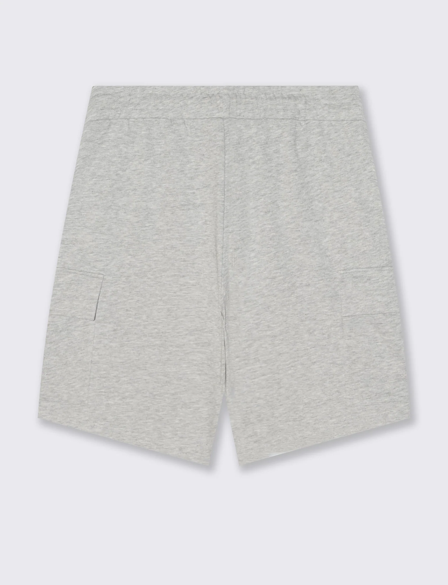 Bermuda felpa jogger con tasche laterali - Grigio mel. - Image 2