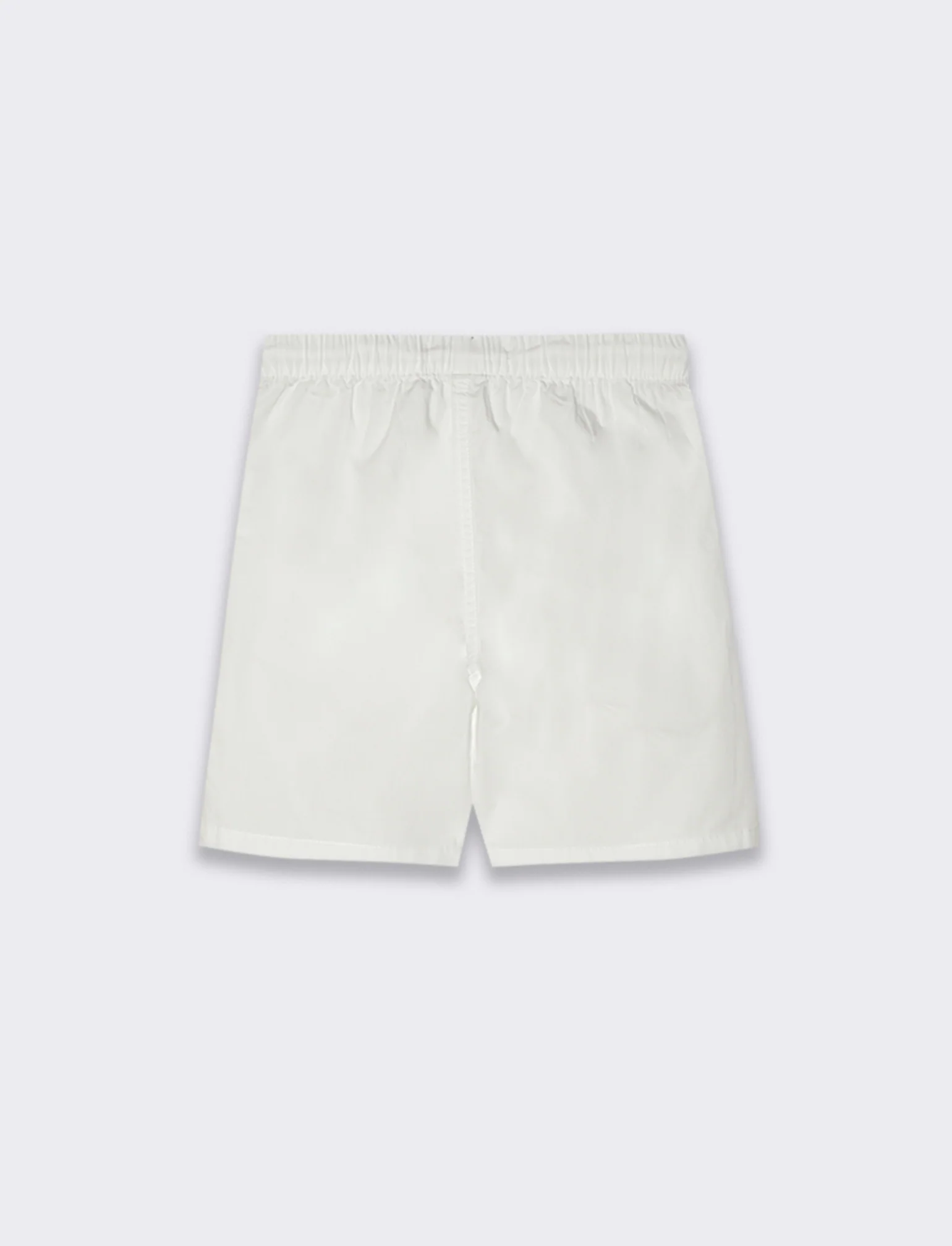 Bermuda in cotone con tagli da bambino - Bianco - Image 4