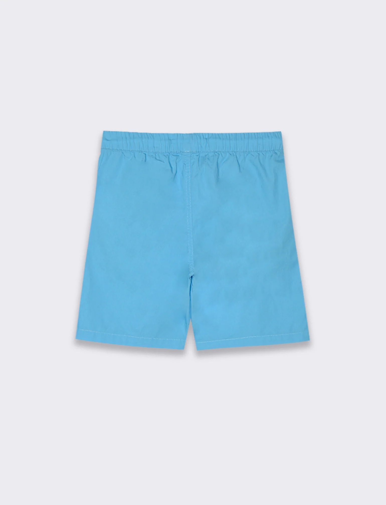 Bermuda in cotone con tagli da bambino - Turchese - Image 2