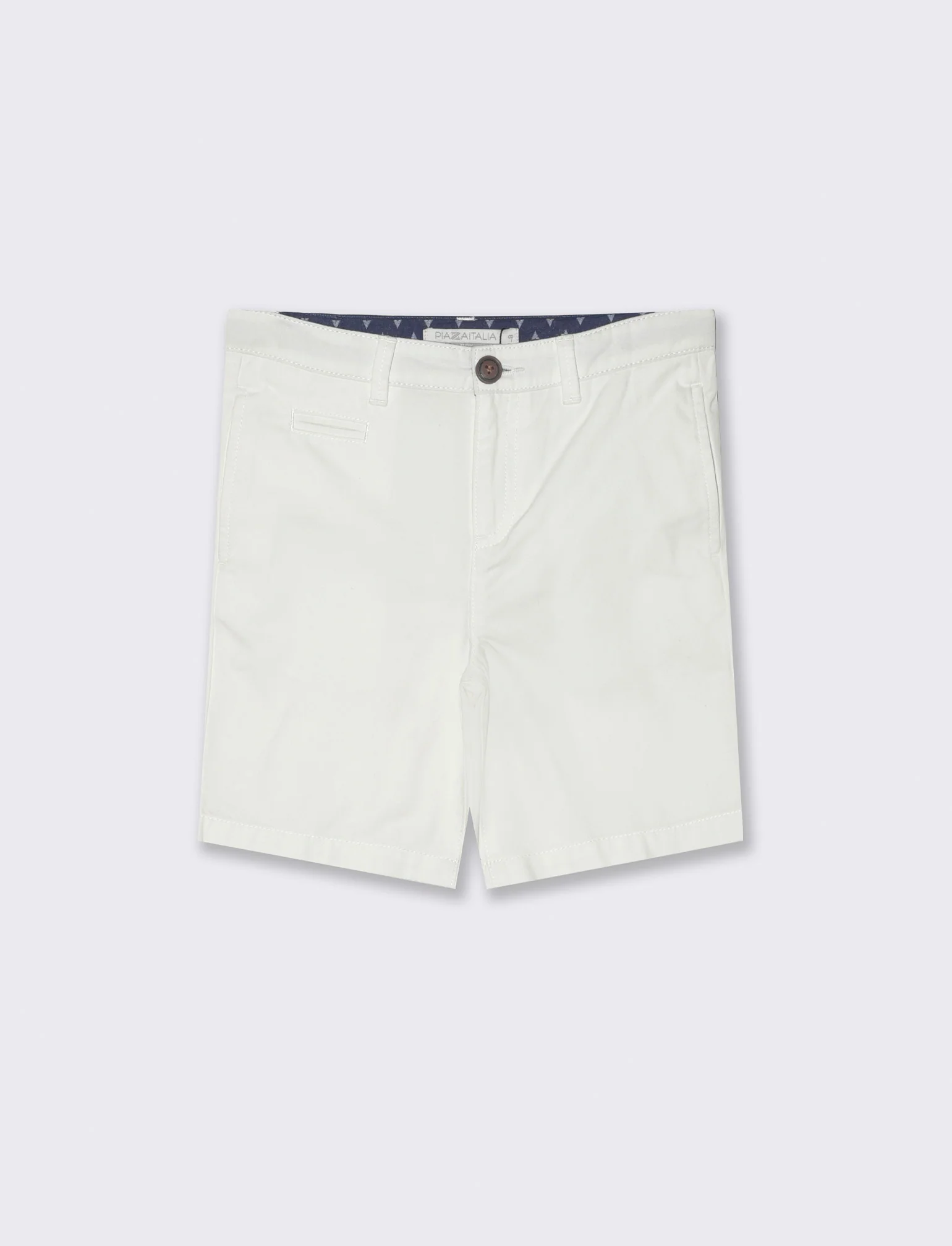 Bermuda in cotone da bambino - Bianco