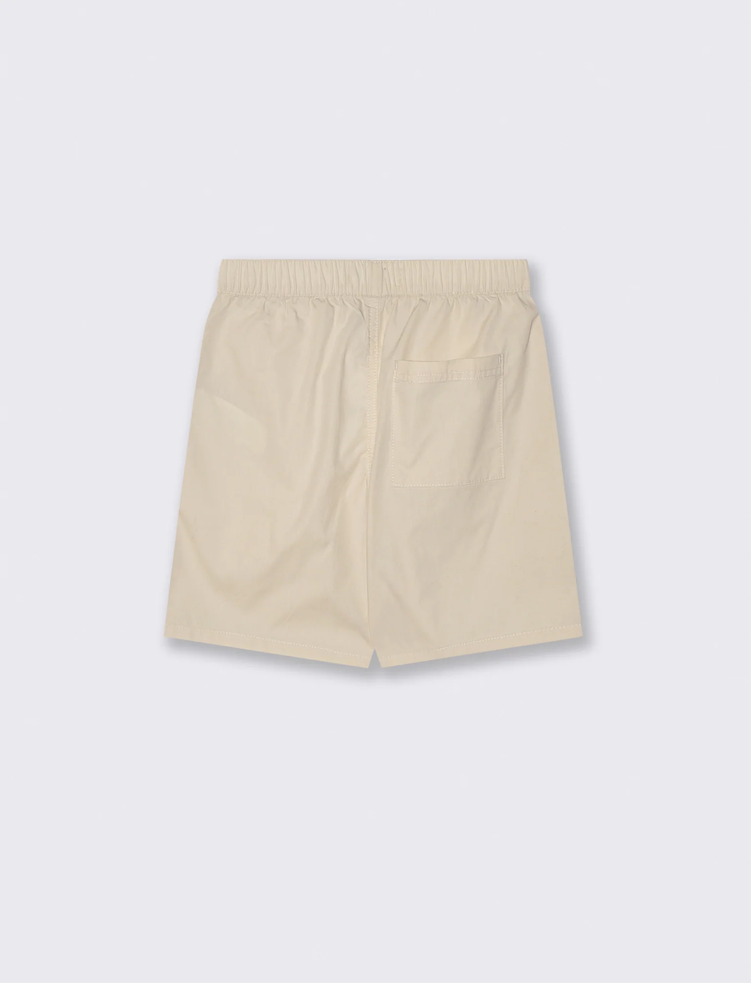Bermuda in cotone tinta unita con tasche - Beige - Image 2