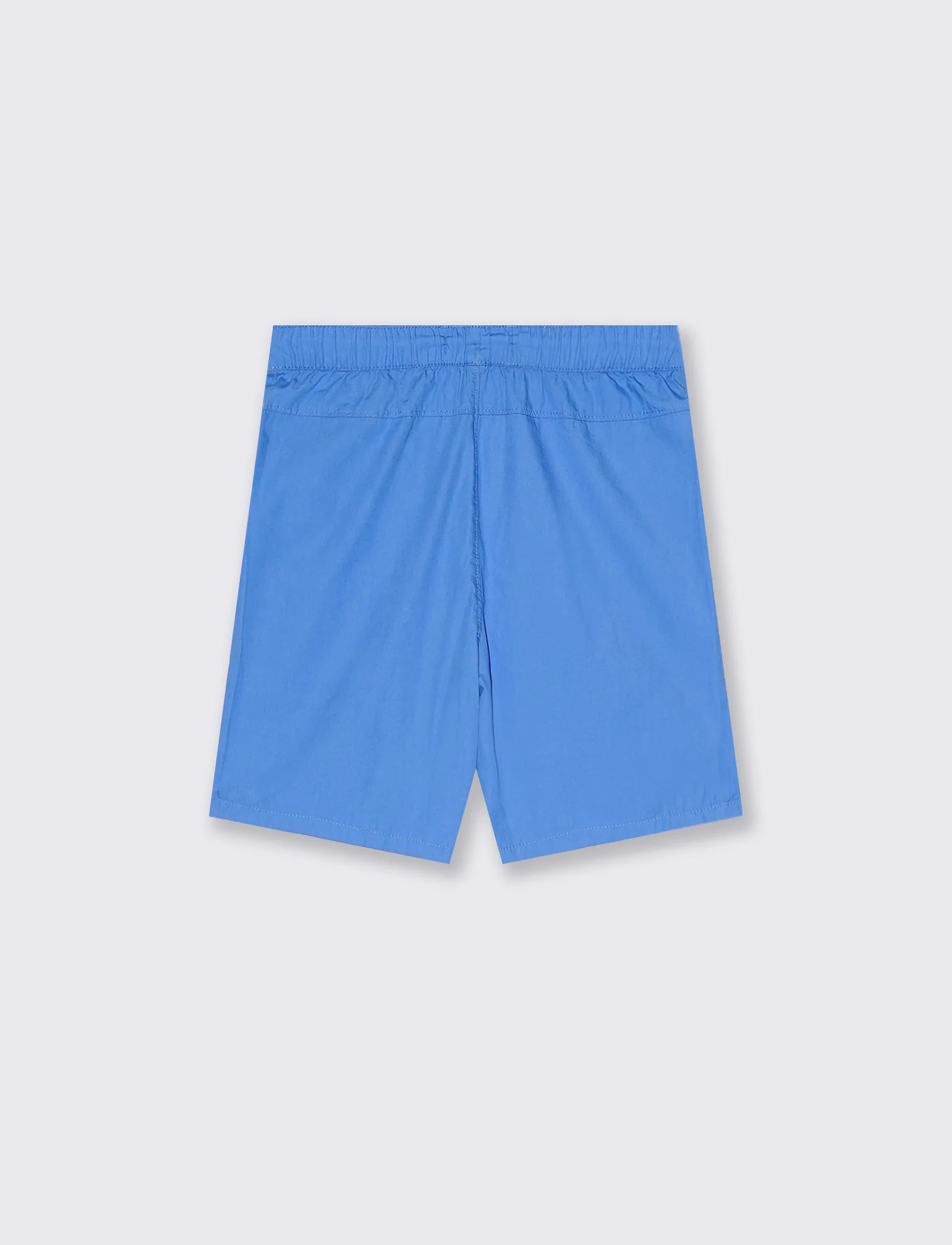 Bermuda in cotone tinta unita da bambino - Blu cobalto - Image 2