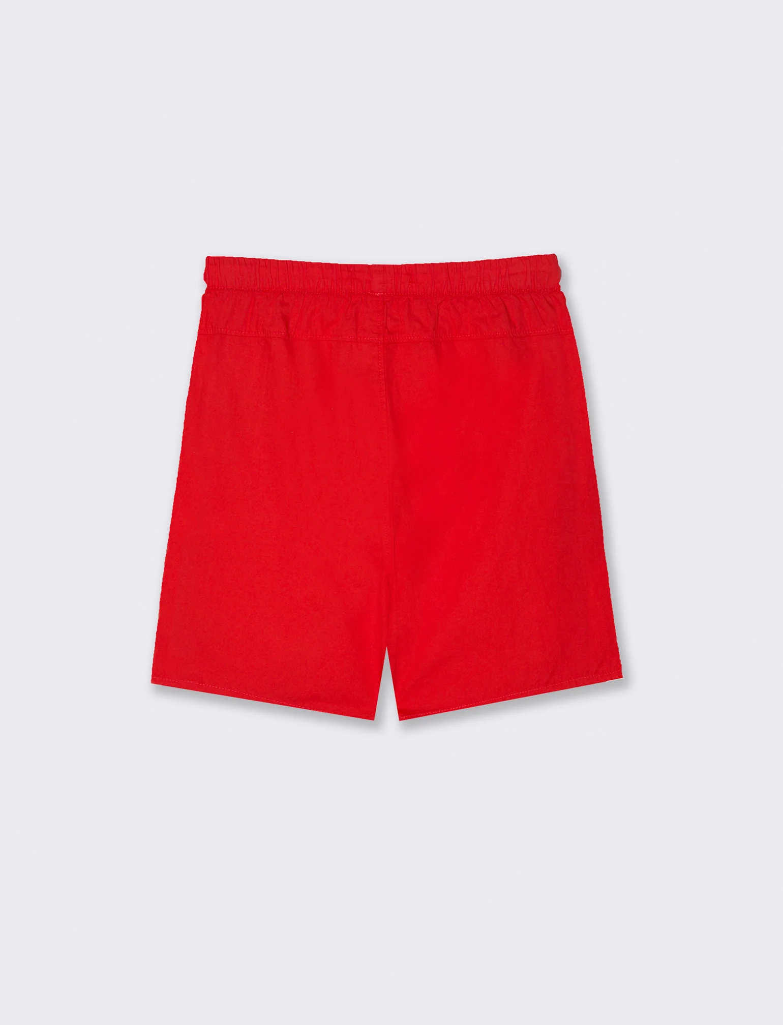 Bermuda in cotone tinta unita da bambino - Rosso - Image 2