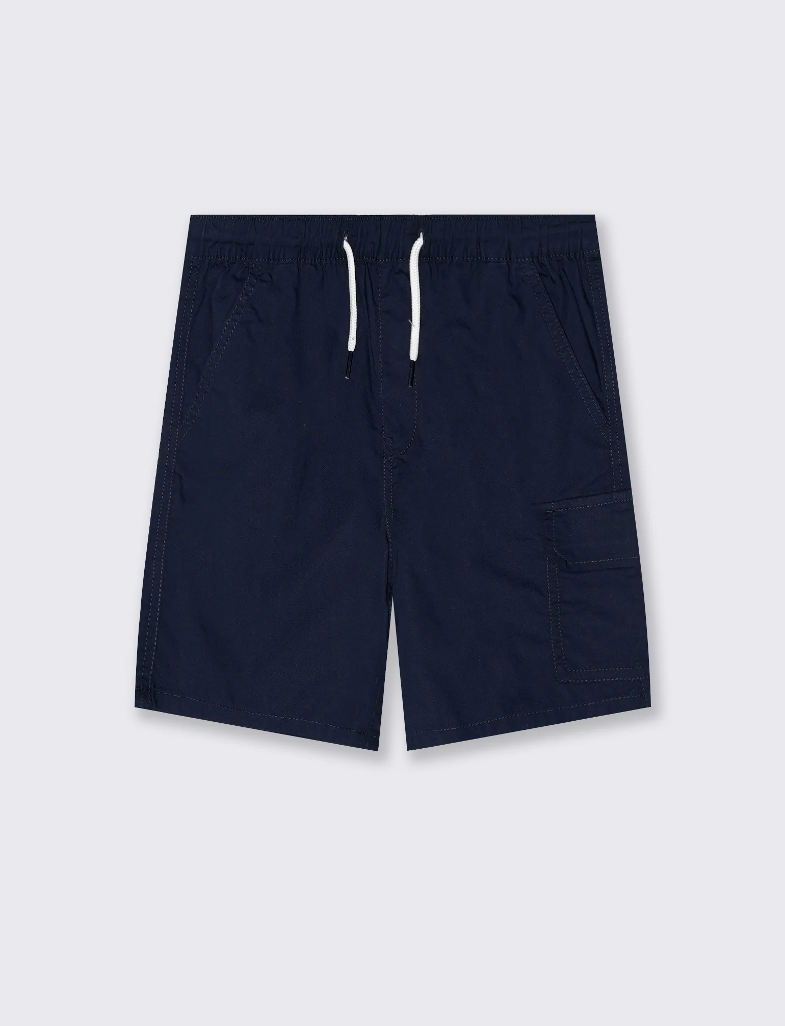 Bermuda in cotone tinta unita versatili - Blu