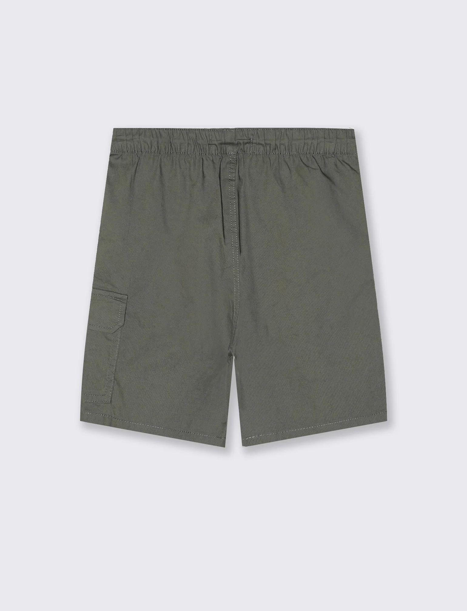 Bermuda in cotone tinta unita versatili - Verde militare - Image 2