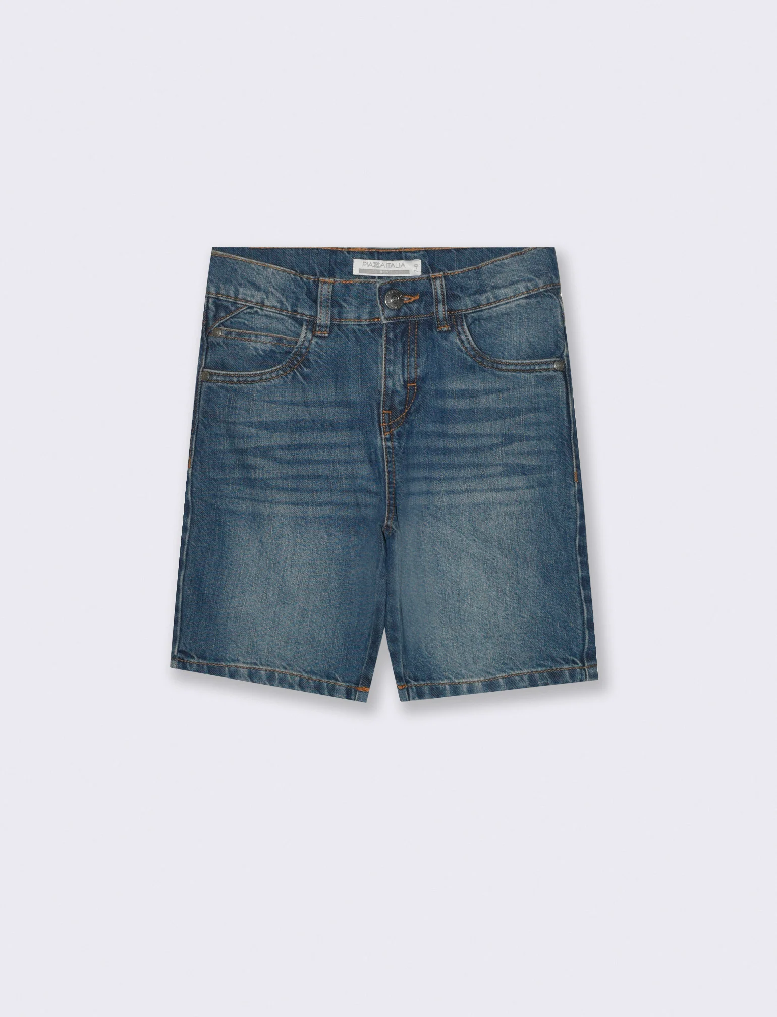 Bermuda in denim da bambino - Denim - Image 3