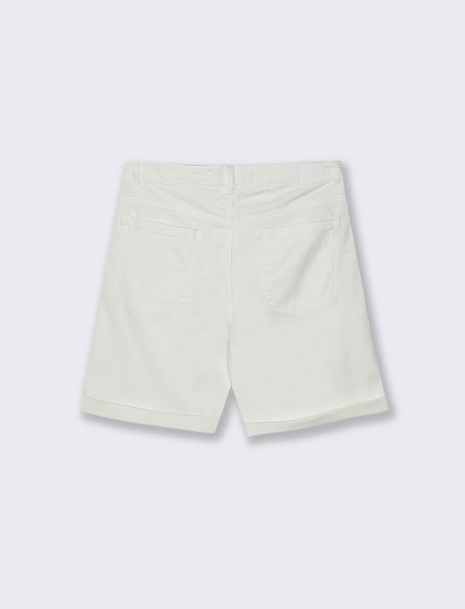Bermuda in denim da donna - Bianco - Image 2