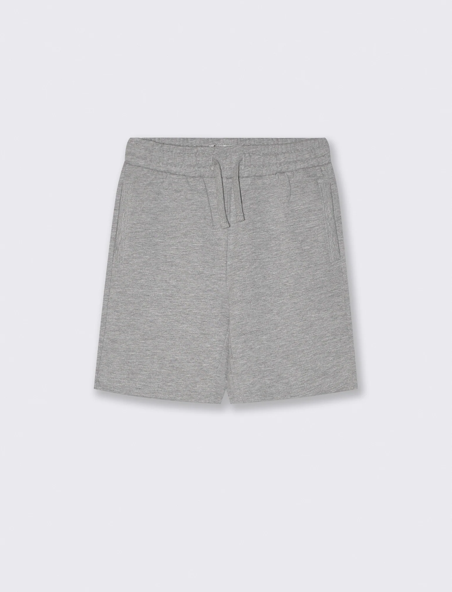 Bermuda in felpa 100% cotone per tutti - Grigio mel.