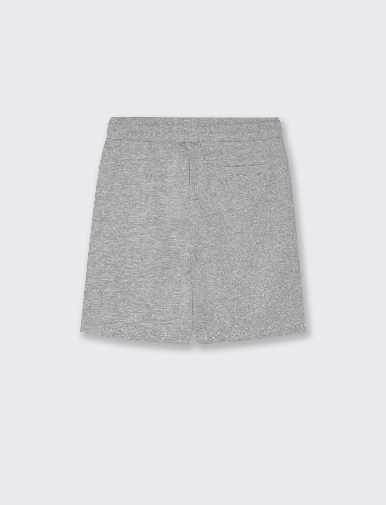 Bermuda in felpa 100% cotone per tutti - Grigio mel. - Image 2