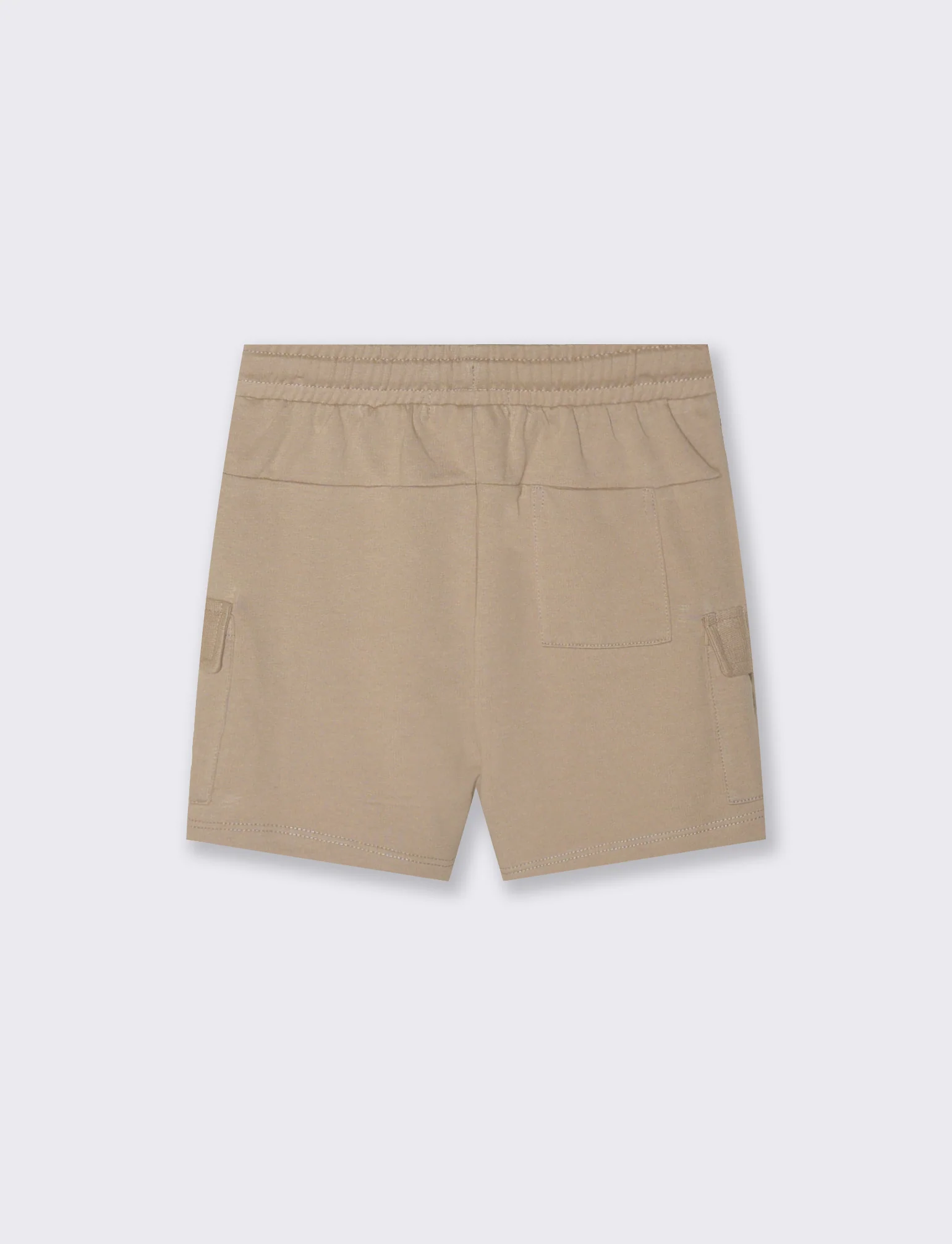 Bermuda in felpa con dettagli a contrasto - Beige - Image 2
