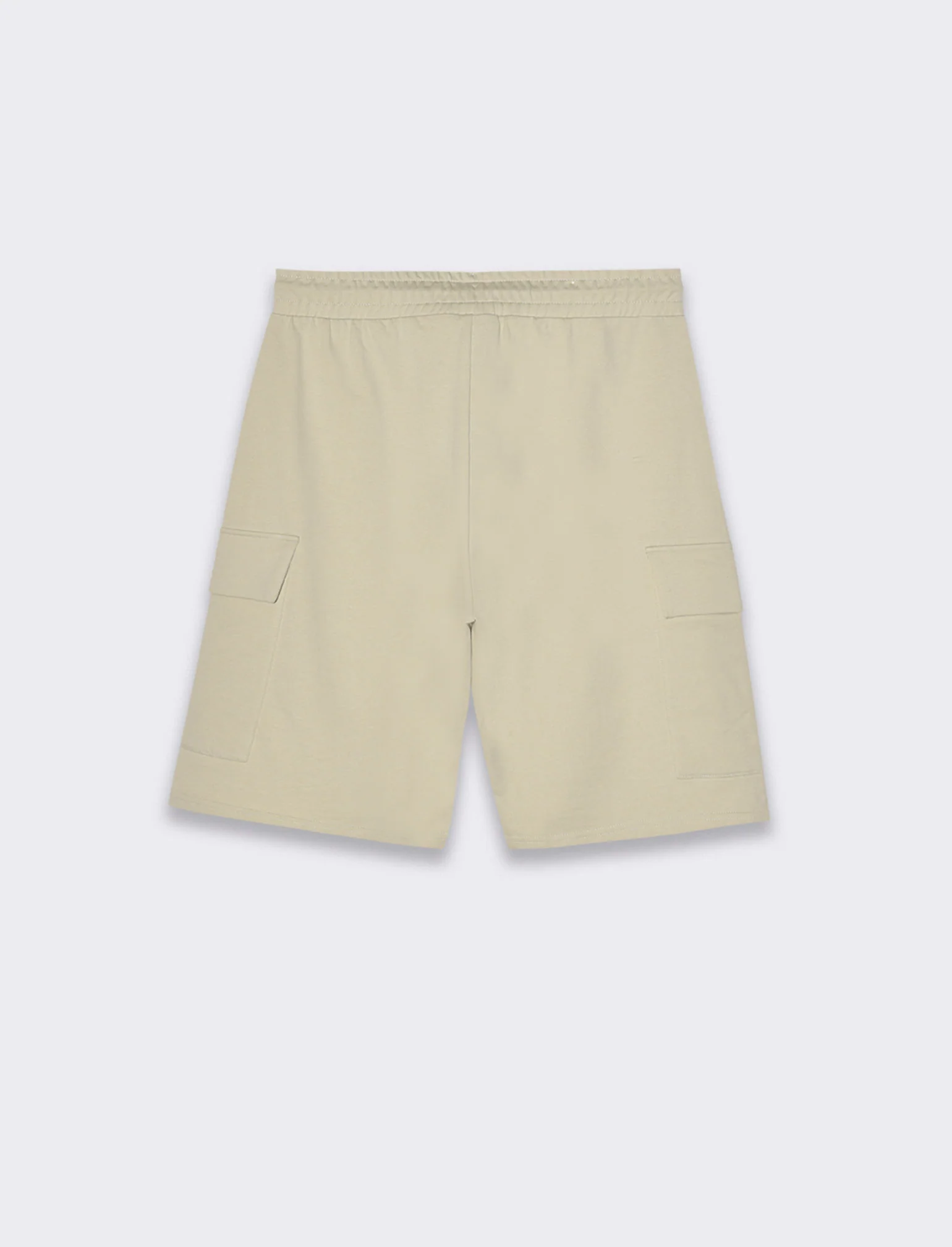Bermuda in felpa con vita jogger da uomo - Grigio ghiaccio - Image 2