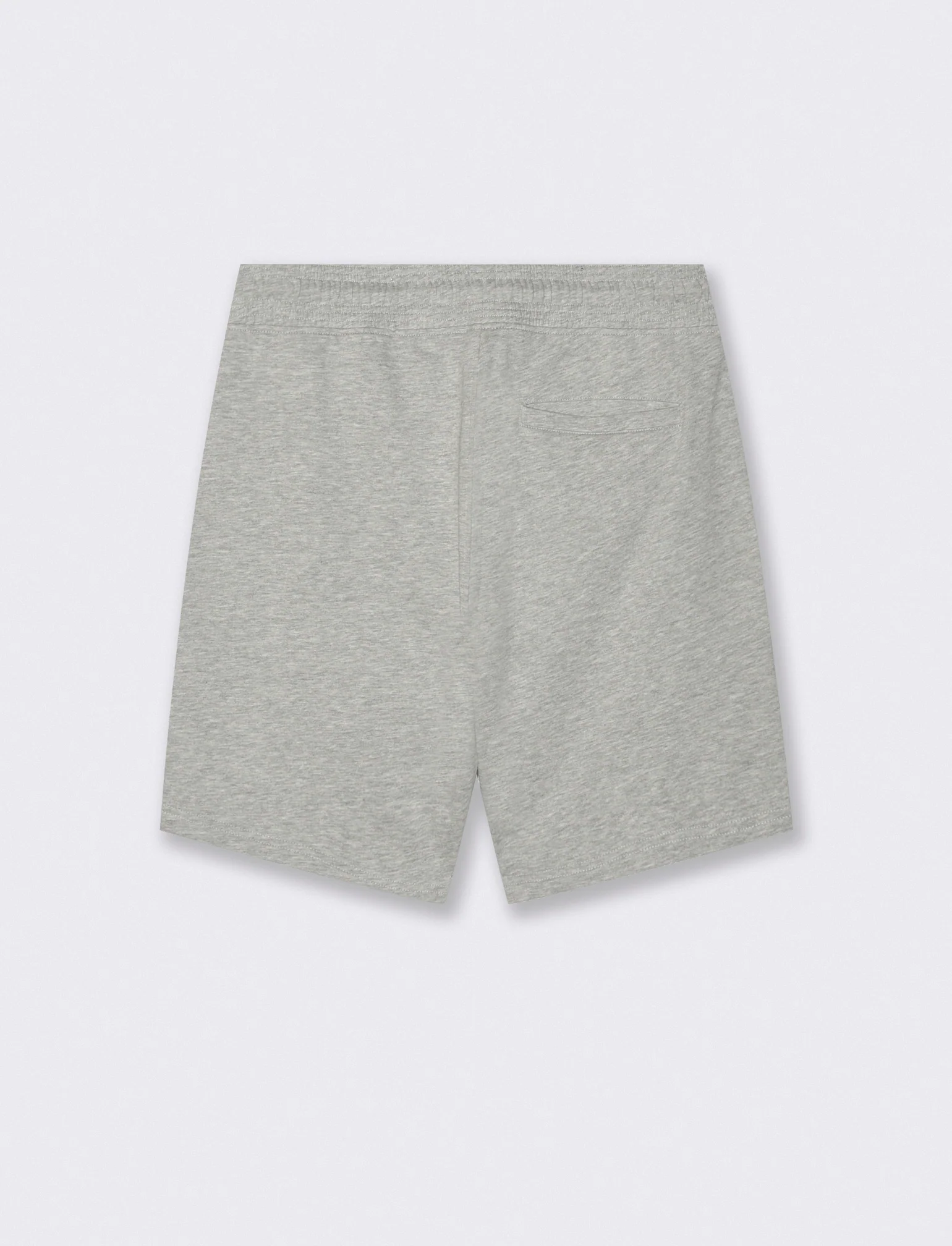 Bermuda in felpa con vita jogger - Grigio mel. - Image 2