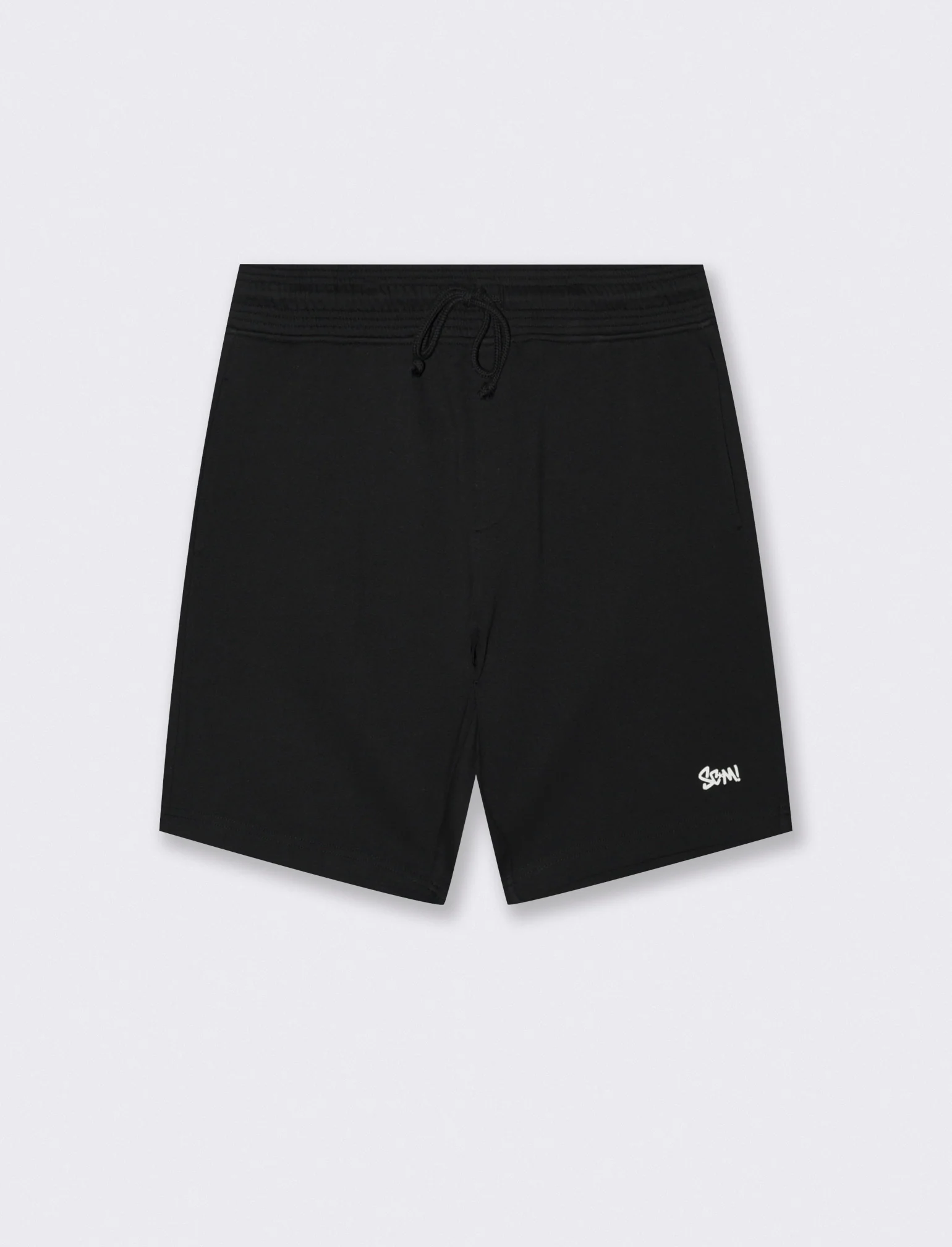 Bermuda in felpa con vita jogger - Nero