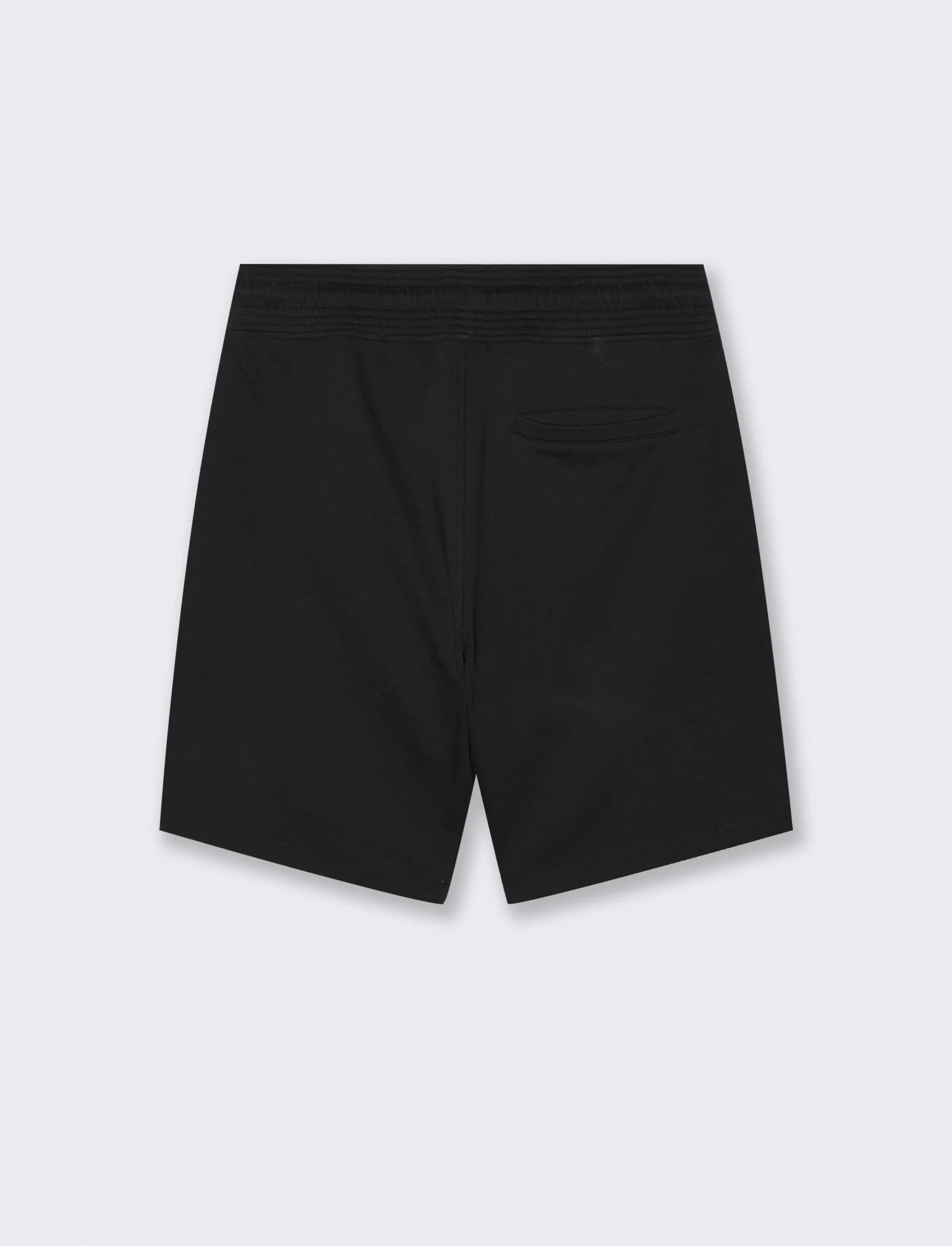 Bermuda in felpa con vita jogger - Nero - Image 2