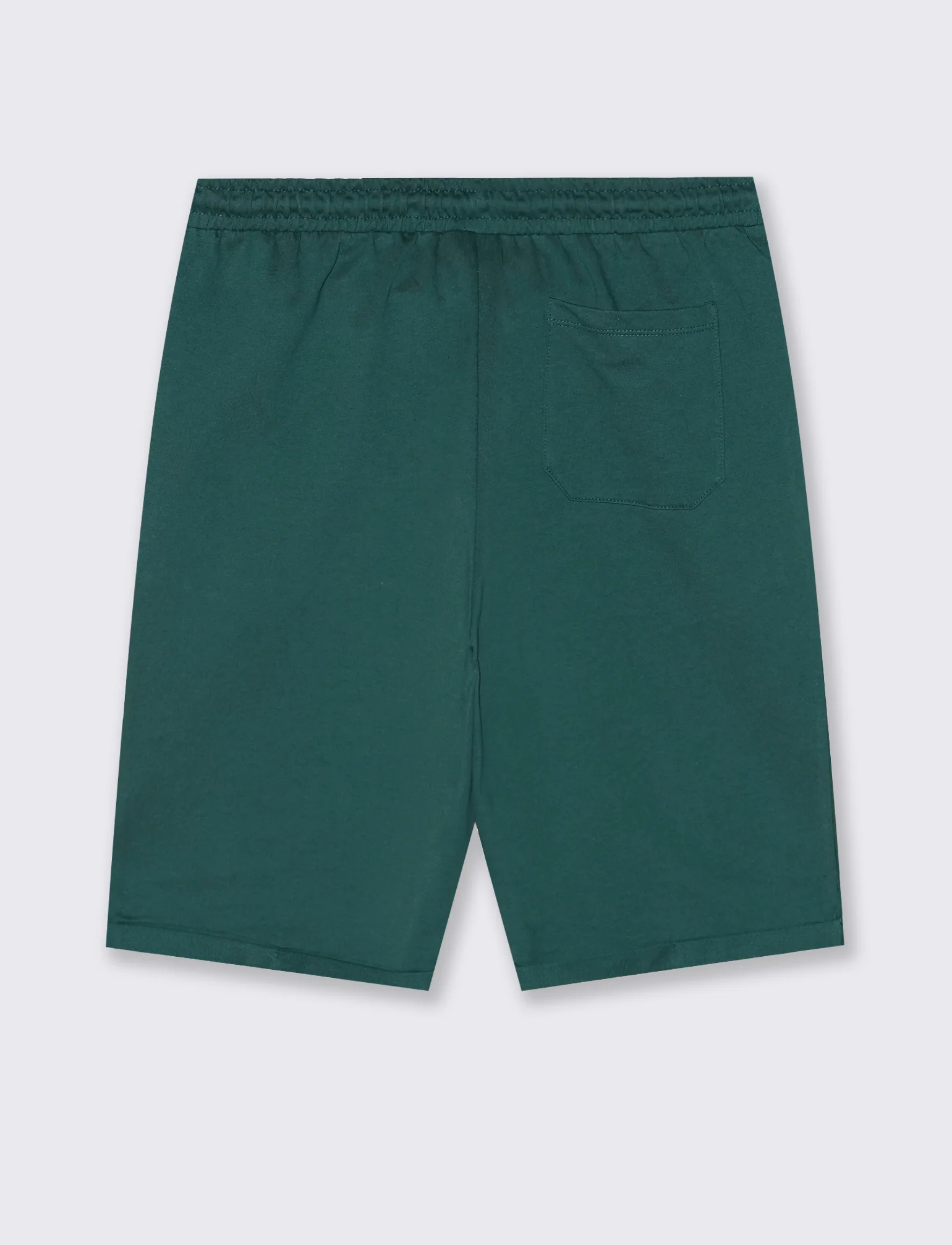 Bermuda in felpa con vita jogger - Verde petrolio - Image 2