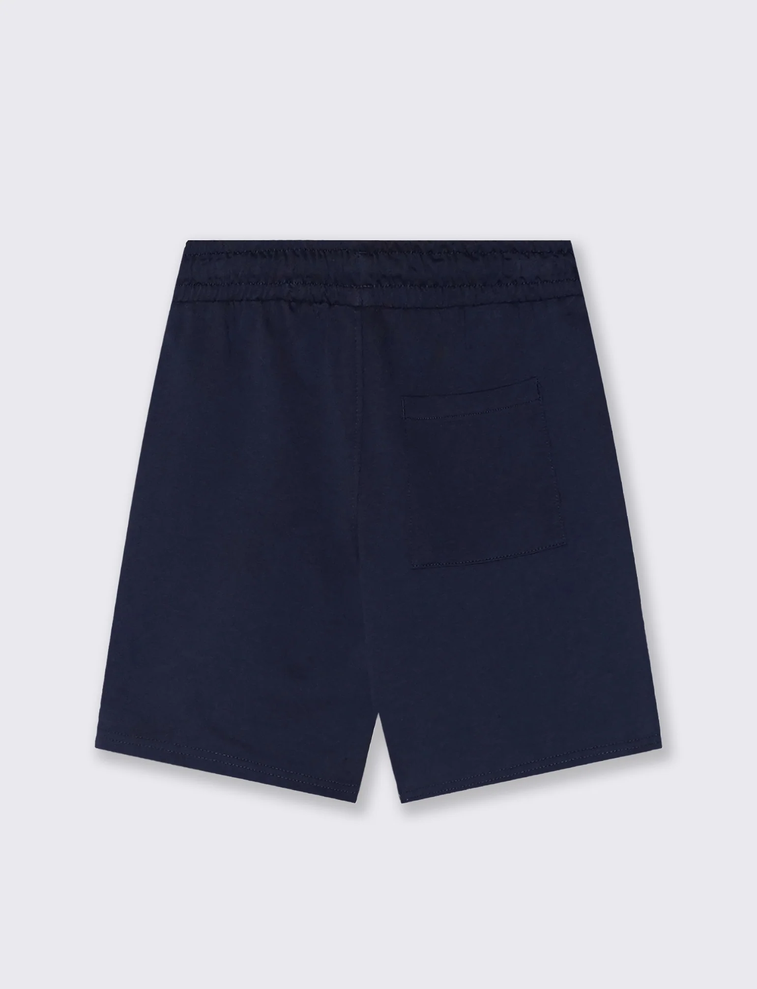 Bermuda in felpa D10S con coulisse - Blu - Image 2