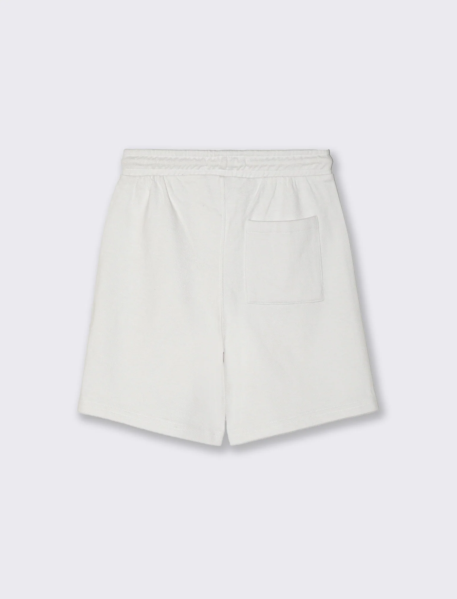Bermuda in piquè con elastico in vita da bambino - Bianco sporco - Image 2