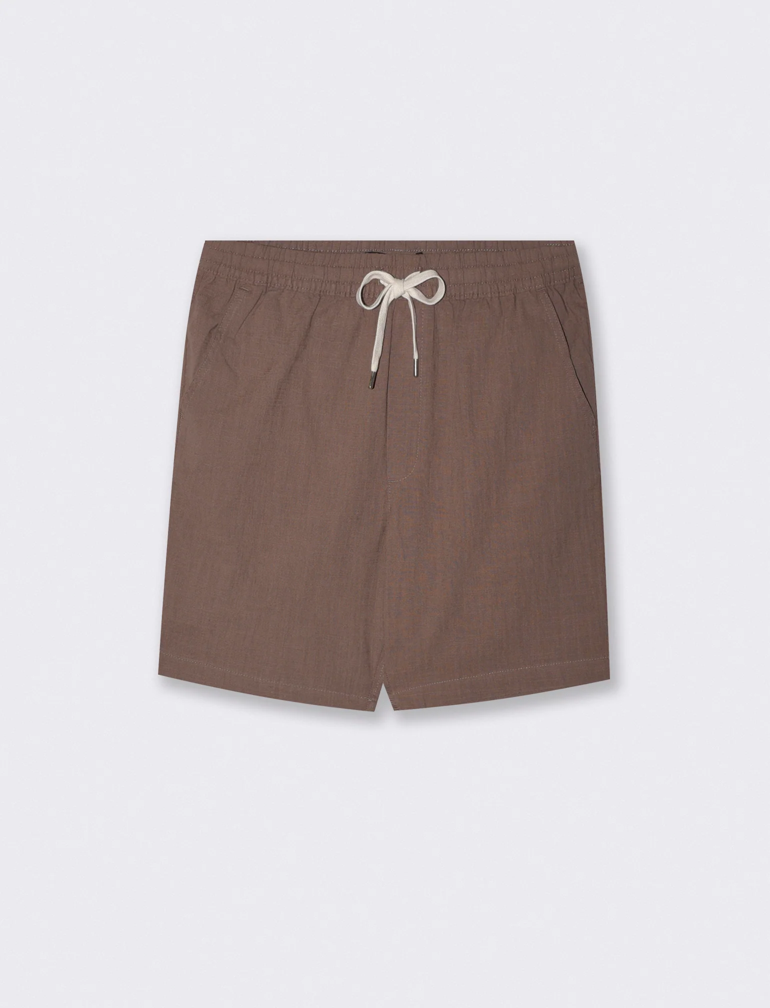 Bermuda Jacquard con Vita Jogger Relaxed - Grigio fango