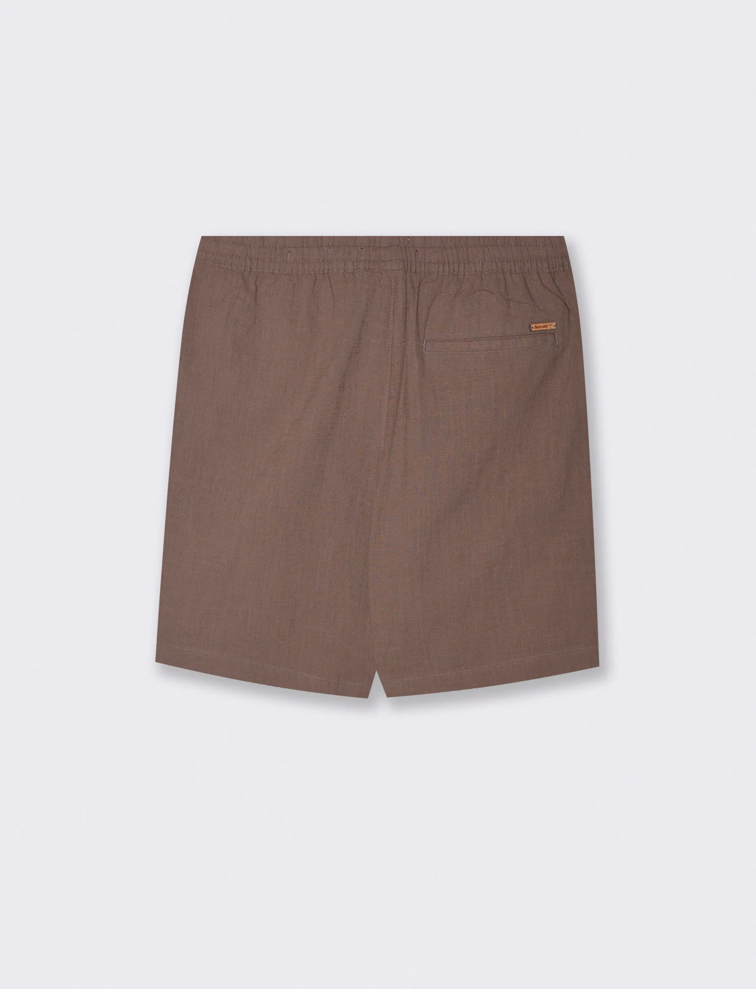 Bermuda Jacquard con Vita Jogger Relaxed - Grigio fango - Image 2