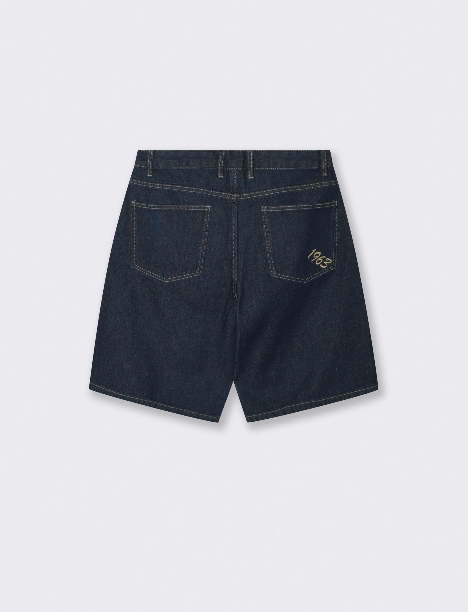 Bermuda Jeans Baggy Fit Blu Scuro - DENIM SCURO - Image 2
