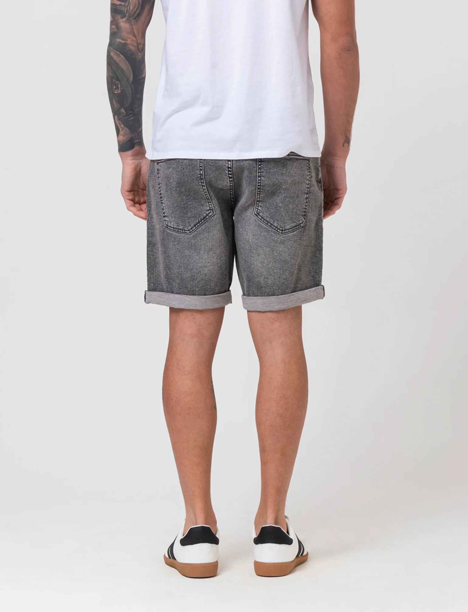Bermuda jeans regular fit: da uomo - Grigio - Image 2