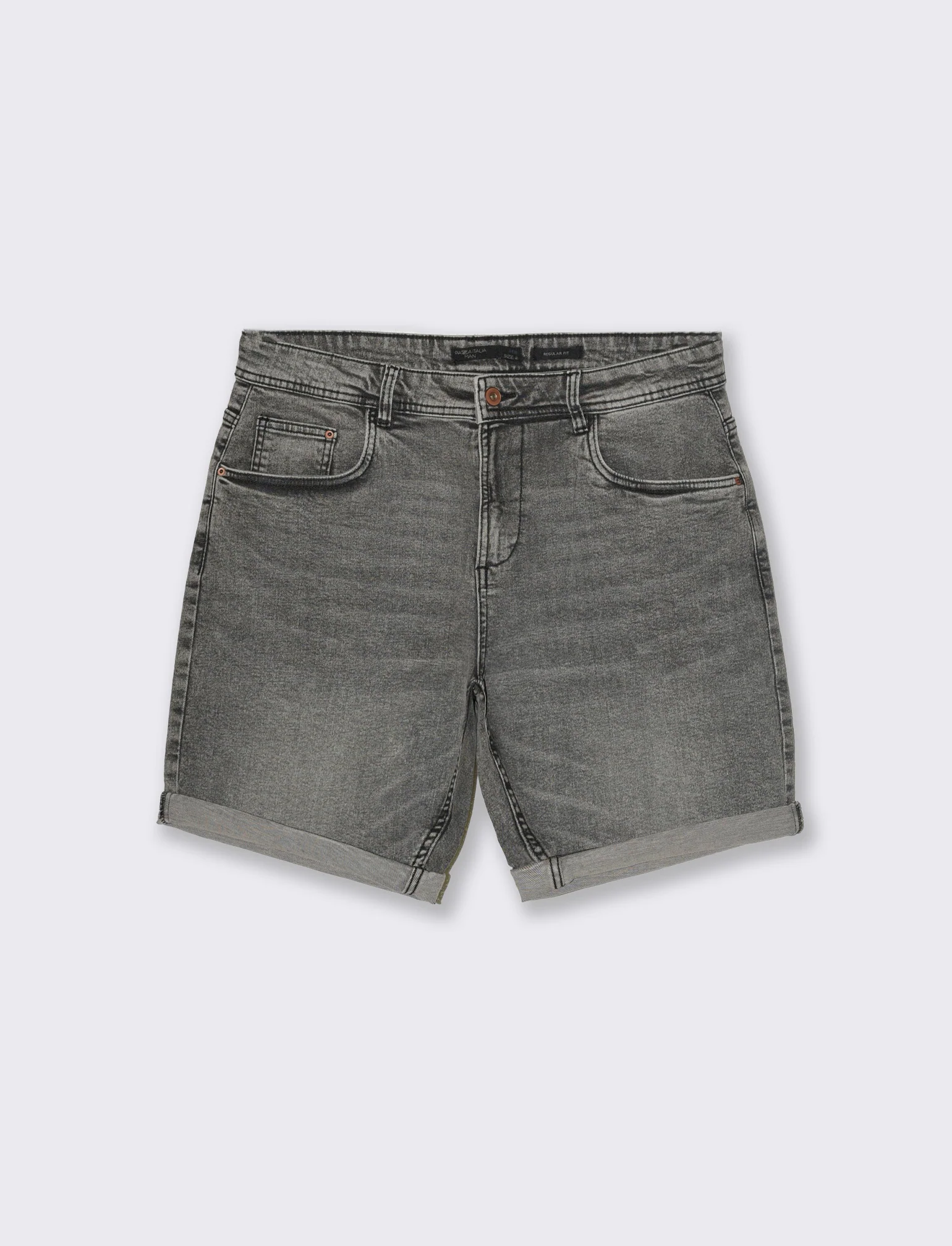Bermuda jeans regular fit: da uomo - Grigio - Image 4
