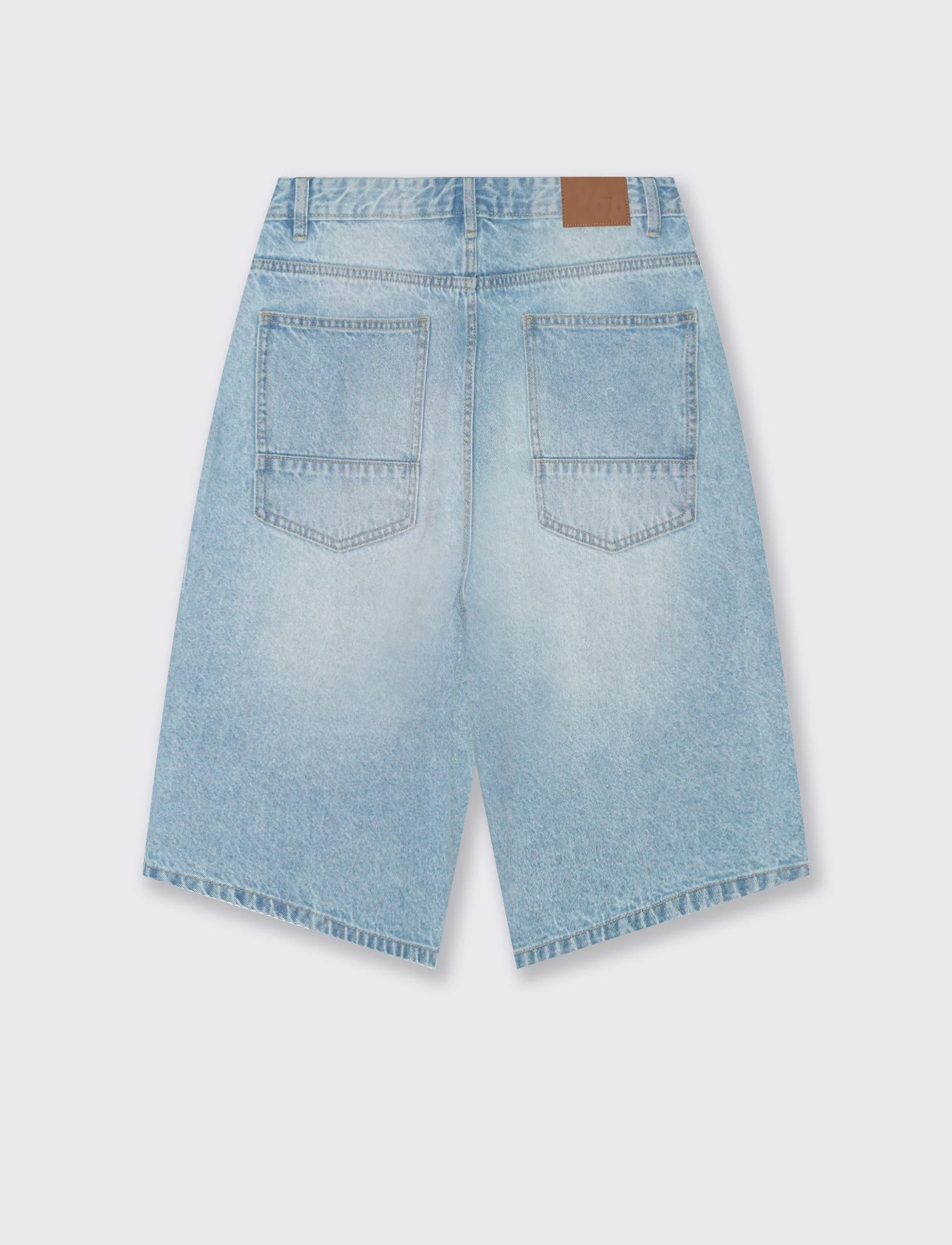 Bermuda Jeans Skater Fit in Denim Slavato - Denim - Image 2