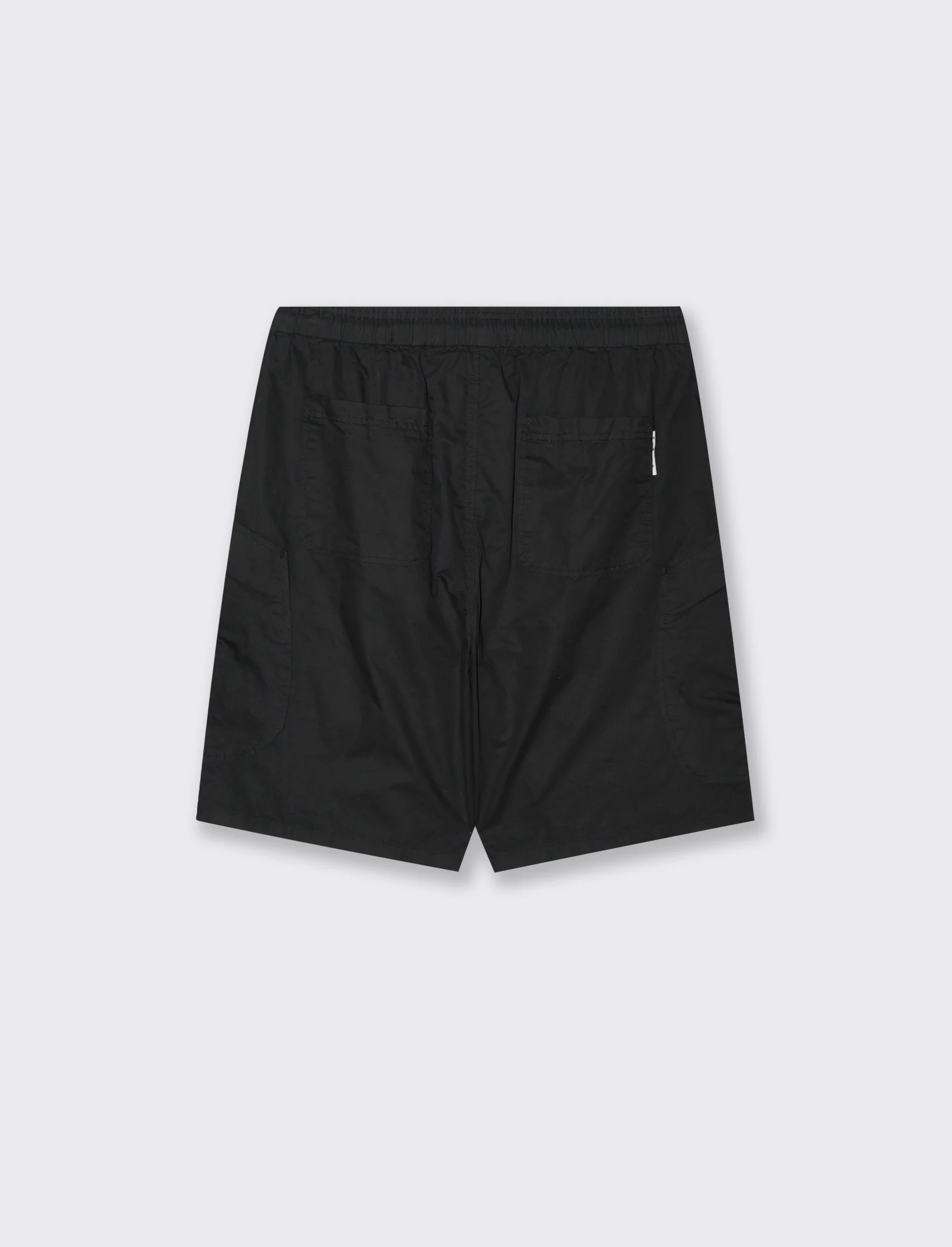 Bermuda jogger cargo relaxed fit da uomo - Nero - Image 2