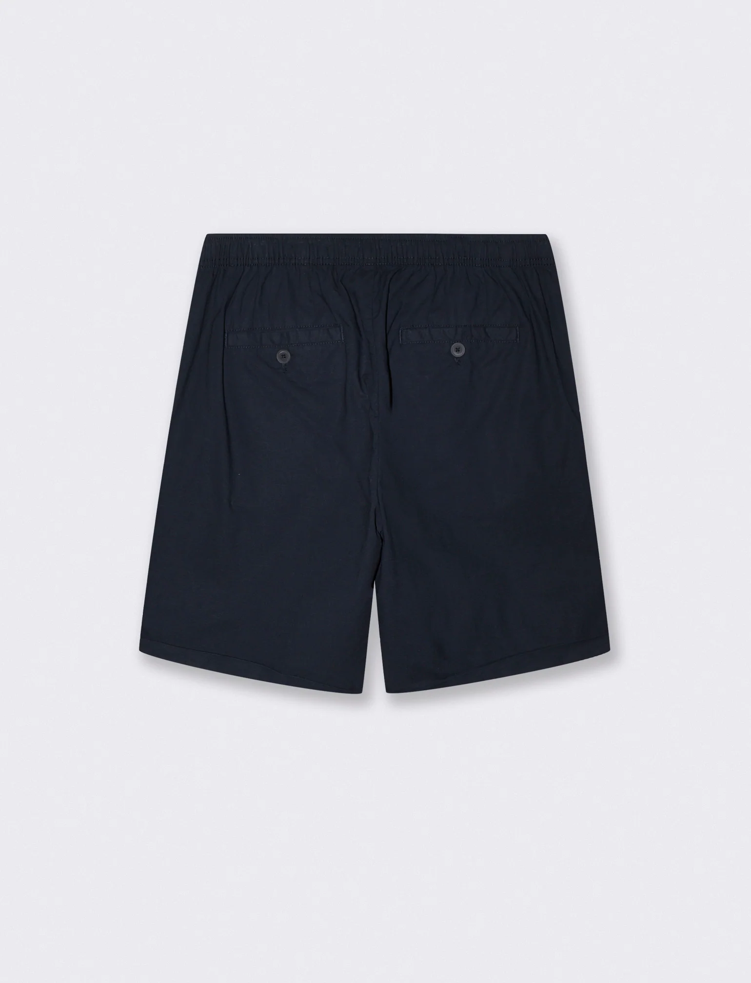 Bermuda Jogger in Cotone con Vita Regolabile - Blu - Image 2