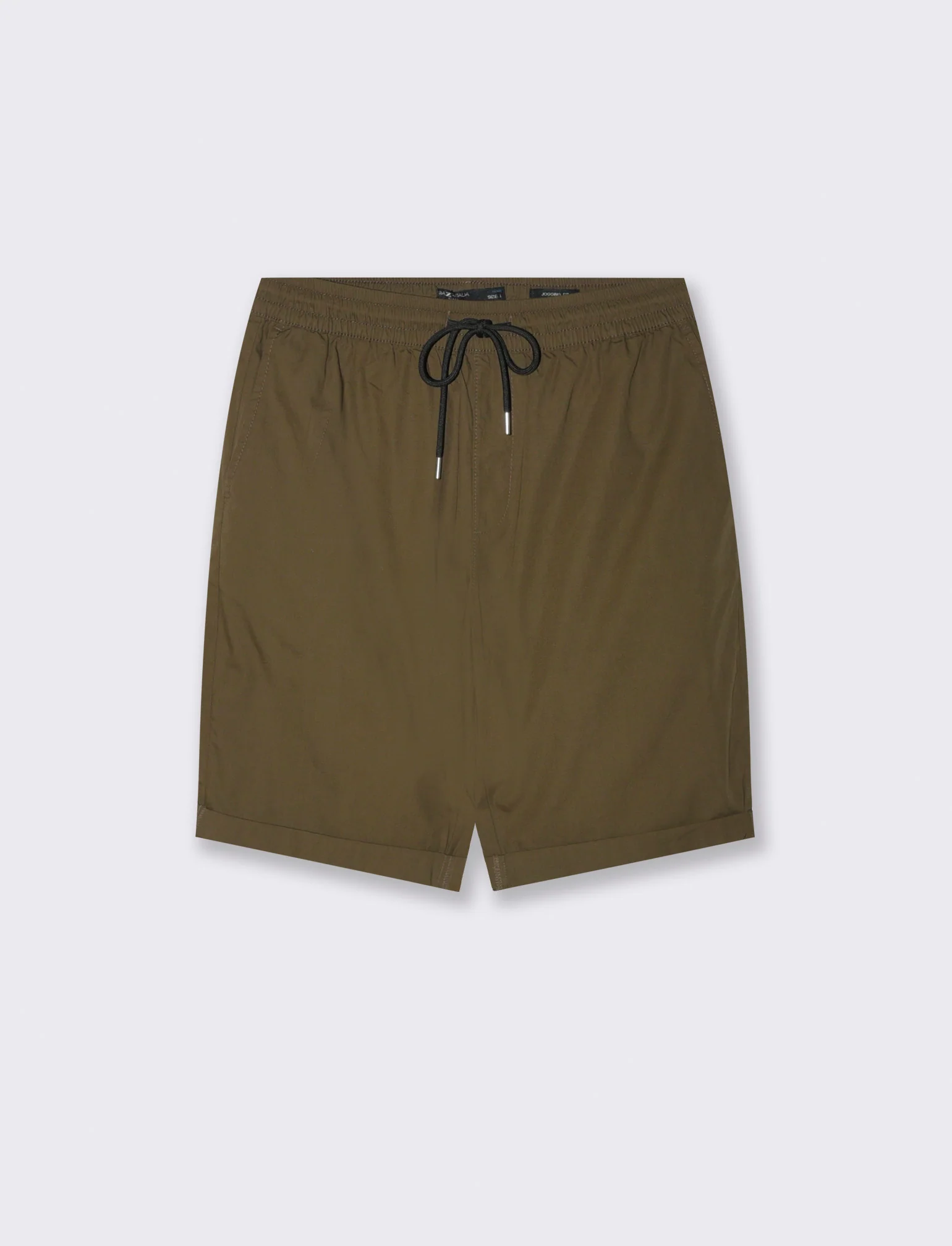 Bermuda jogger in cotone leggero da uomo - Verde kaki - Image 4
