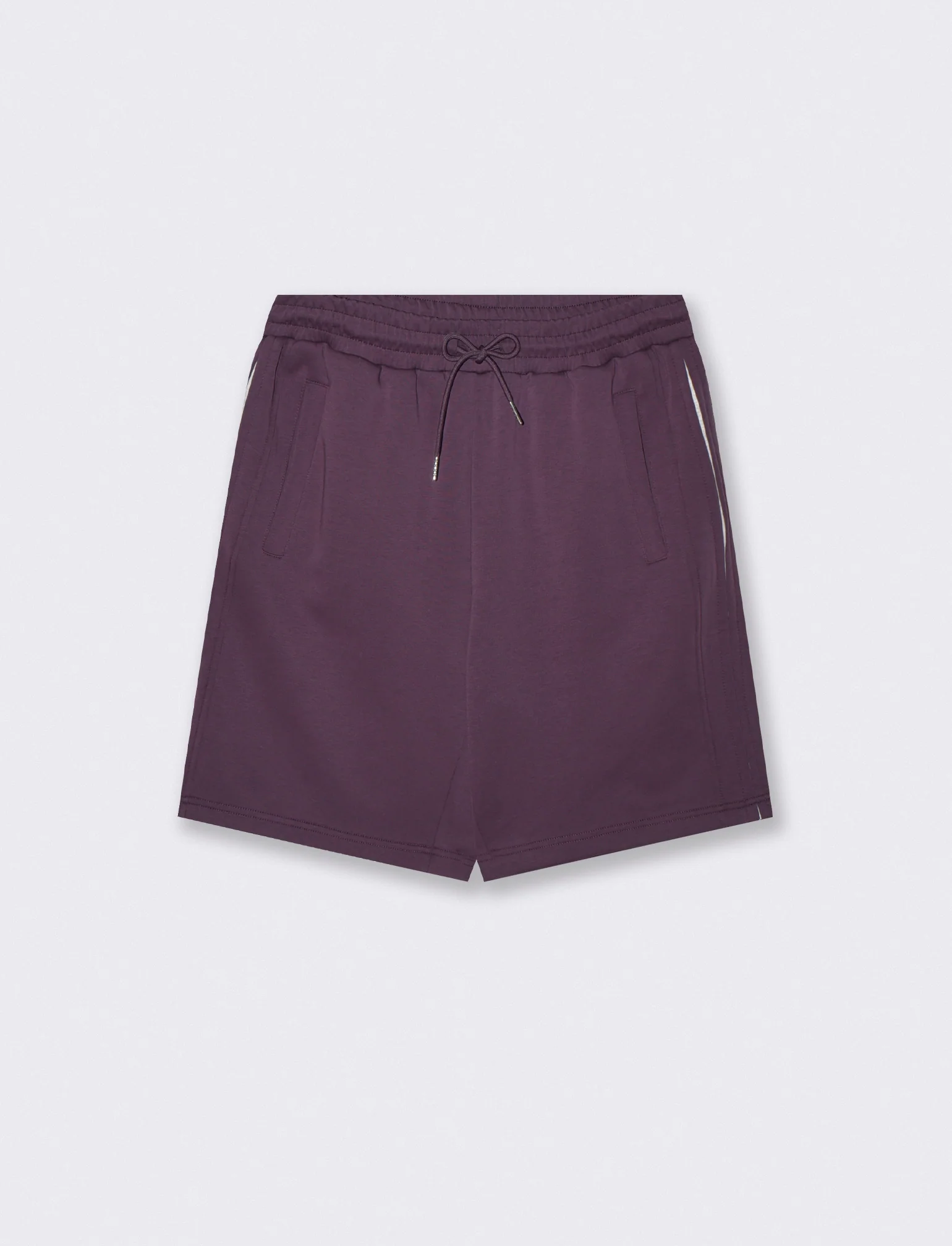 Bermuda jogger in interlock misto cotone - Viola
