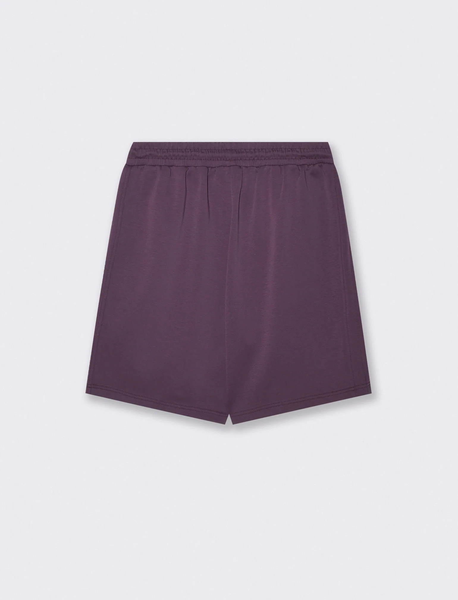 Bermuda jogger in interlock misto cotone - Viola - Image 2