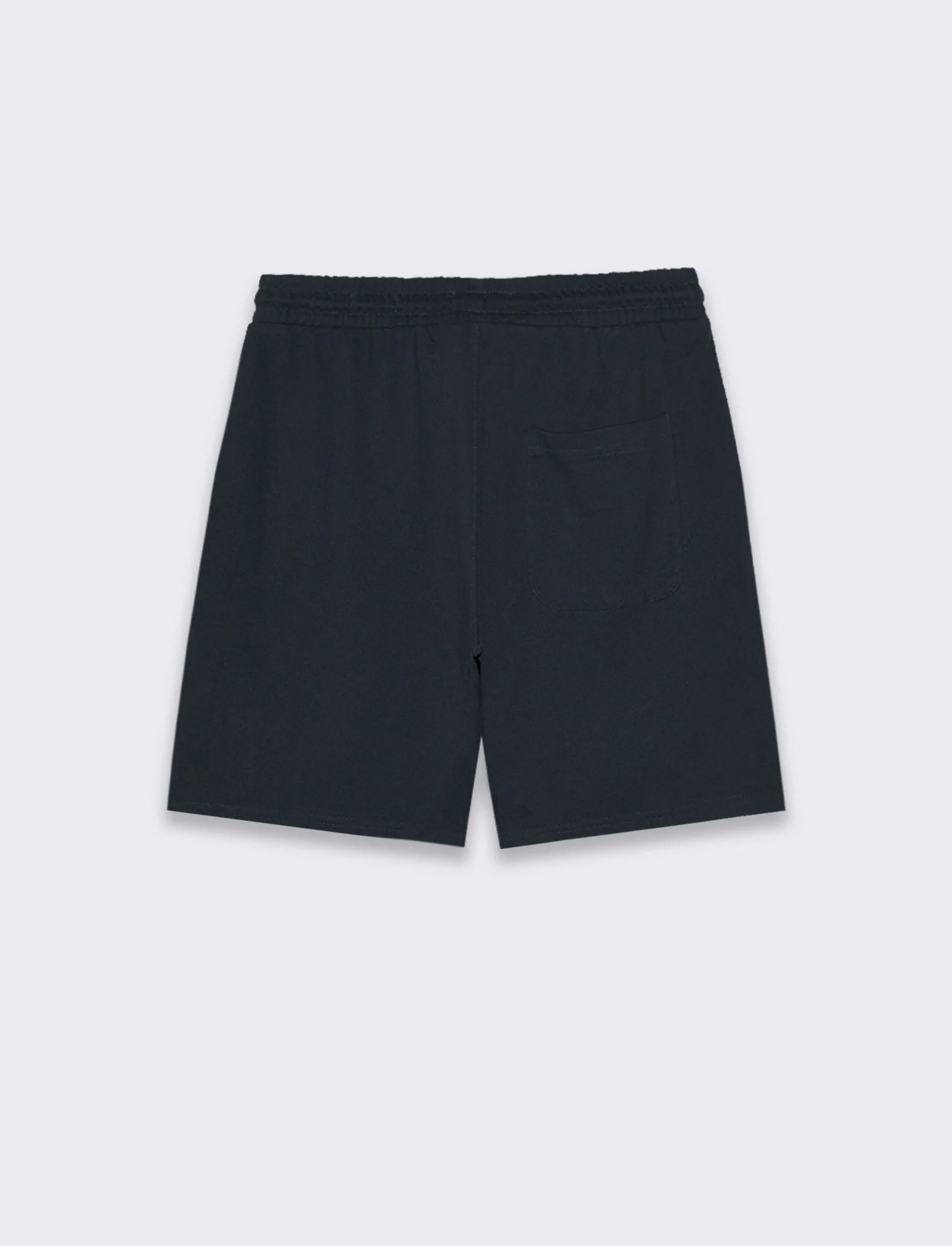 Bermuda jogger in piquet di cotone da uomo - Blu - Image 2