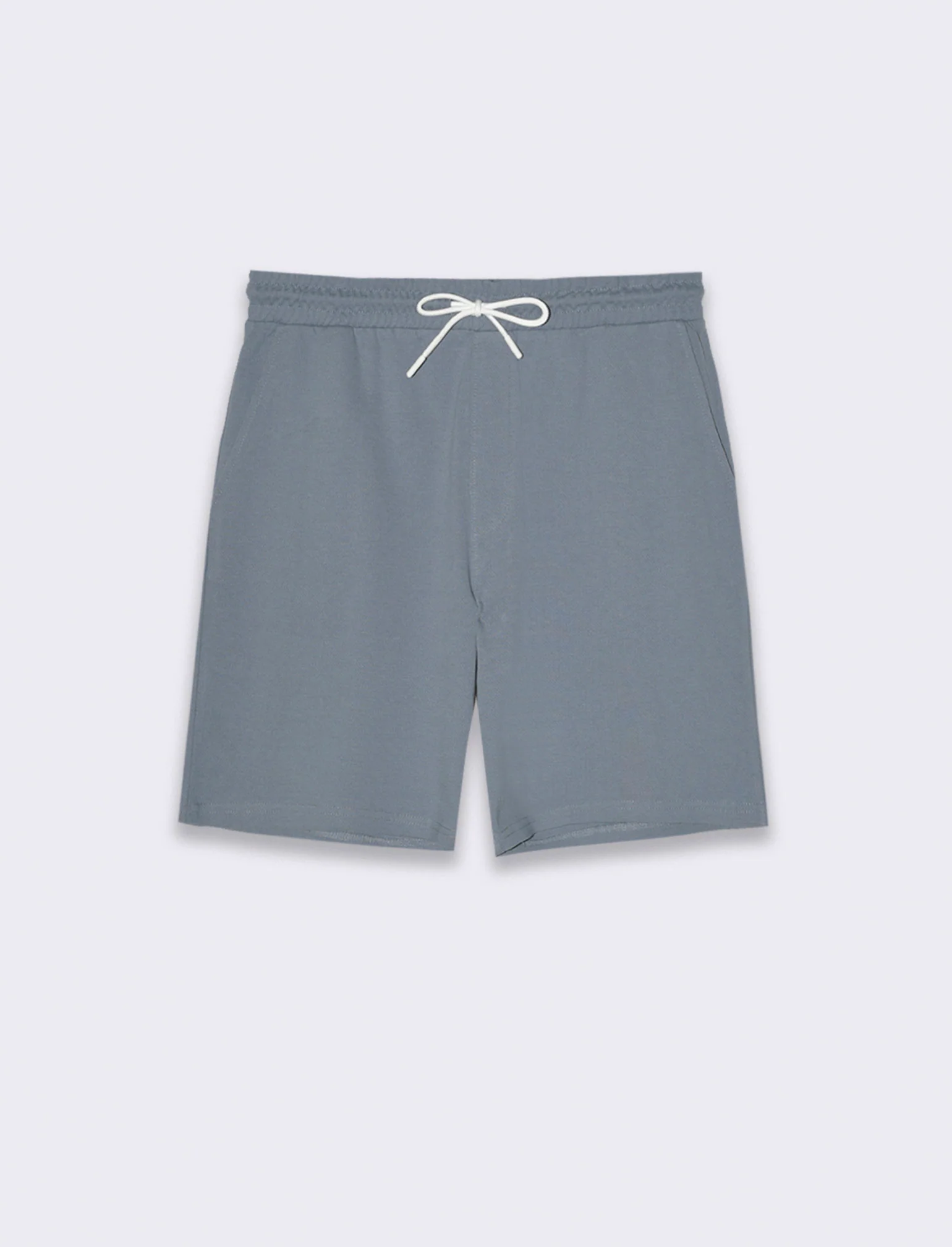 Bermuda jogger in piquet di cotone da uomo - CARTA DA ZUCCHERO