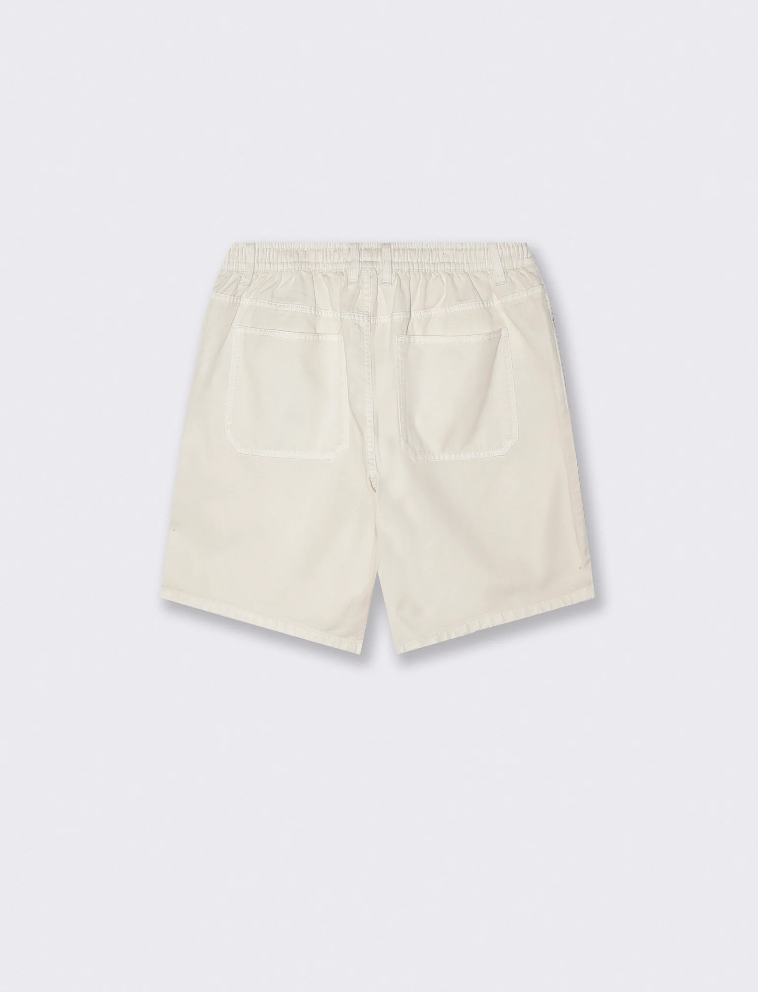 Bermuda Jogger Lyocell Cotone Denim - Bianco latte - Image 2