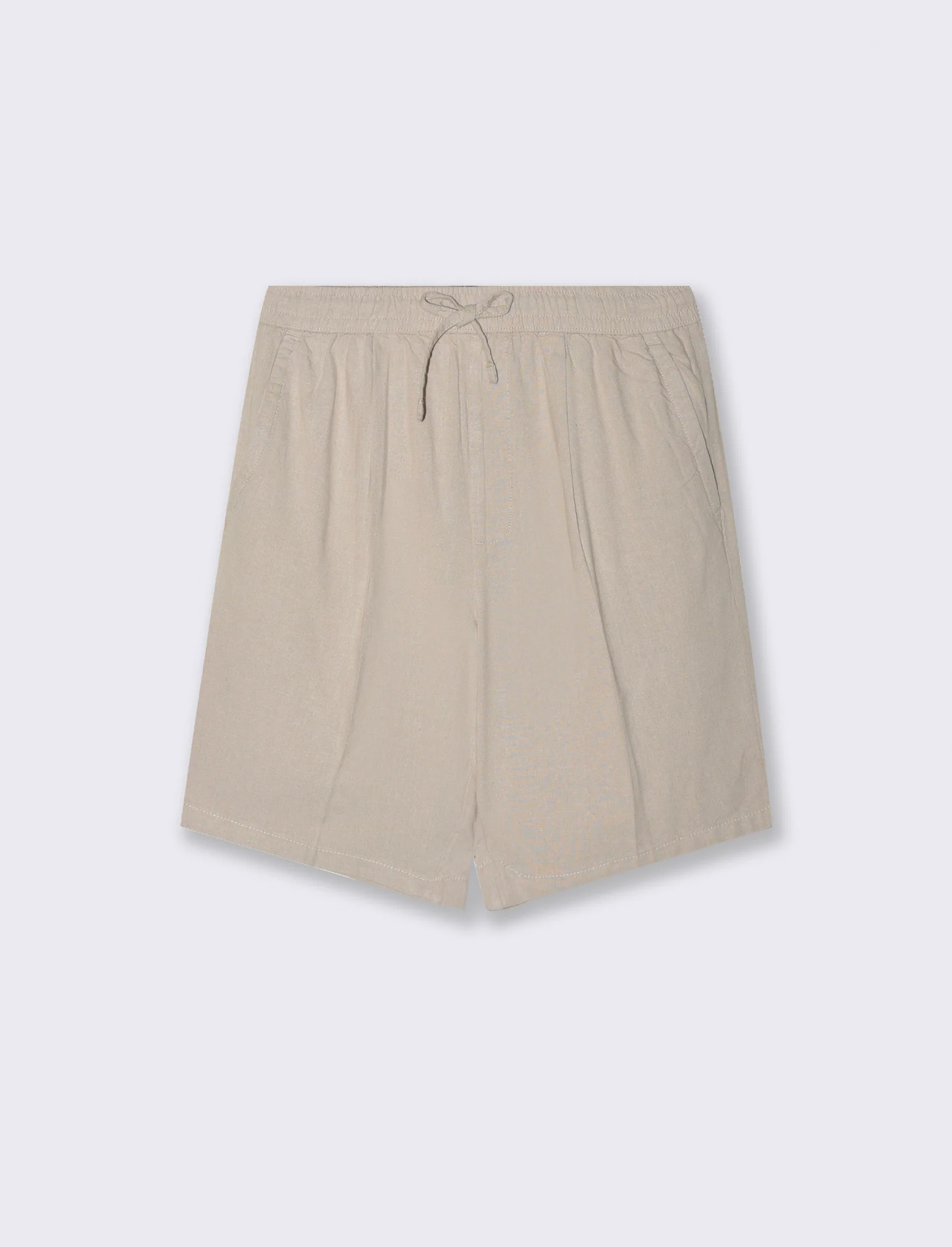 Bermuda jogger misto lino da uomo - Sabbia - Image 4