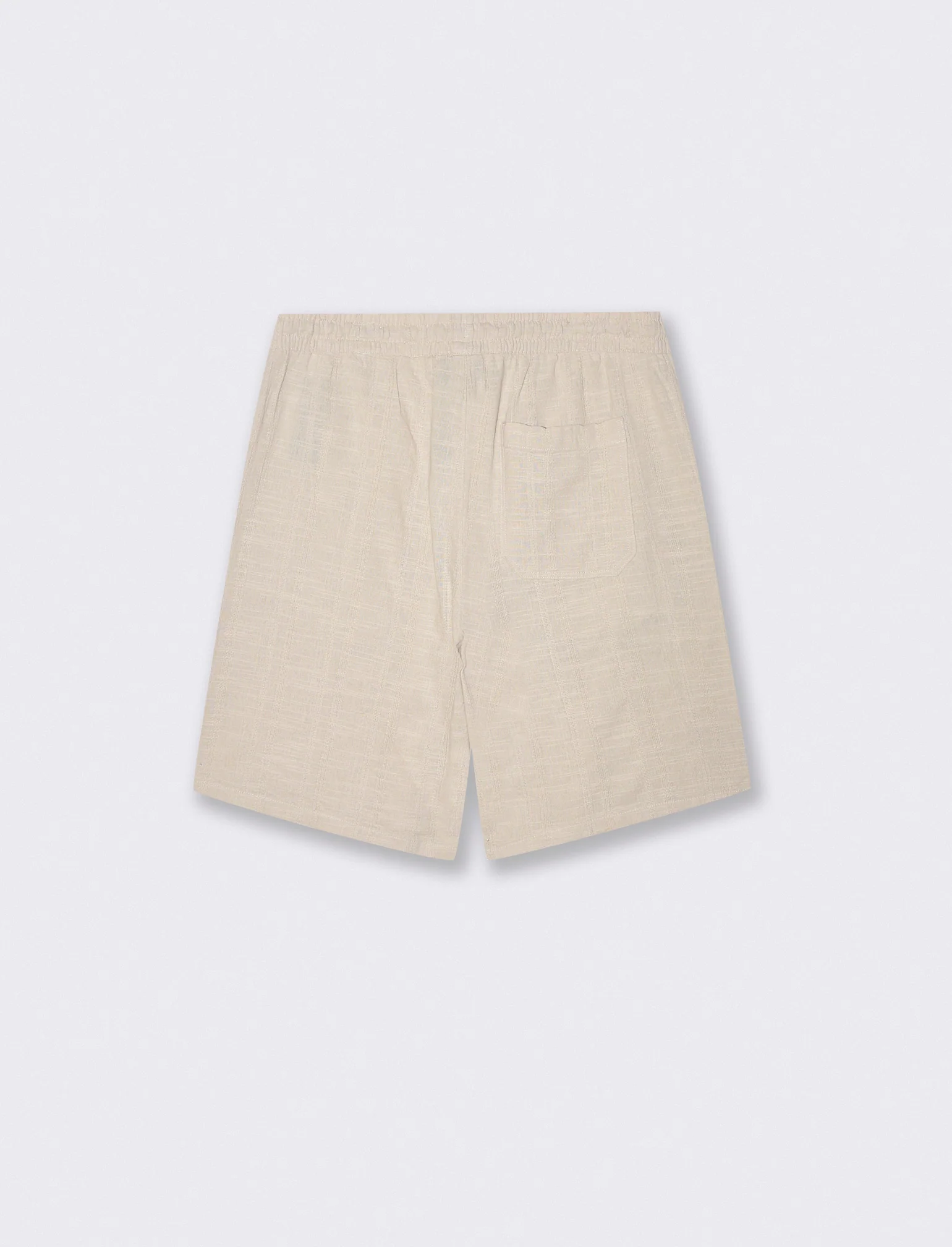 Bermuda Jogger Regular Fit in Jacquard - Beige - Image 2