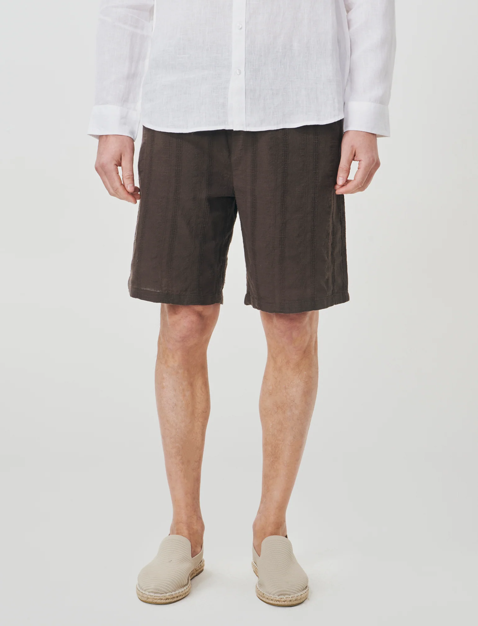 Bermuda Jogger Regular Fit in Jacquard - Moro - Image 4