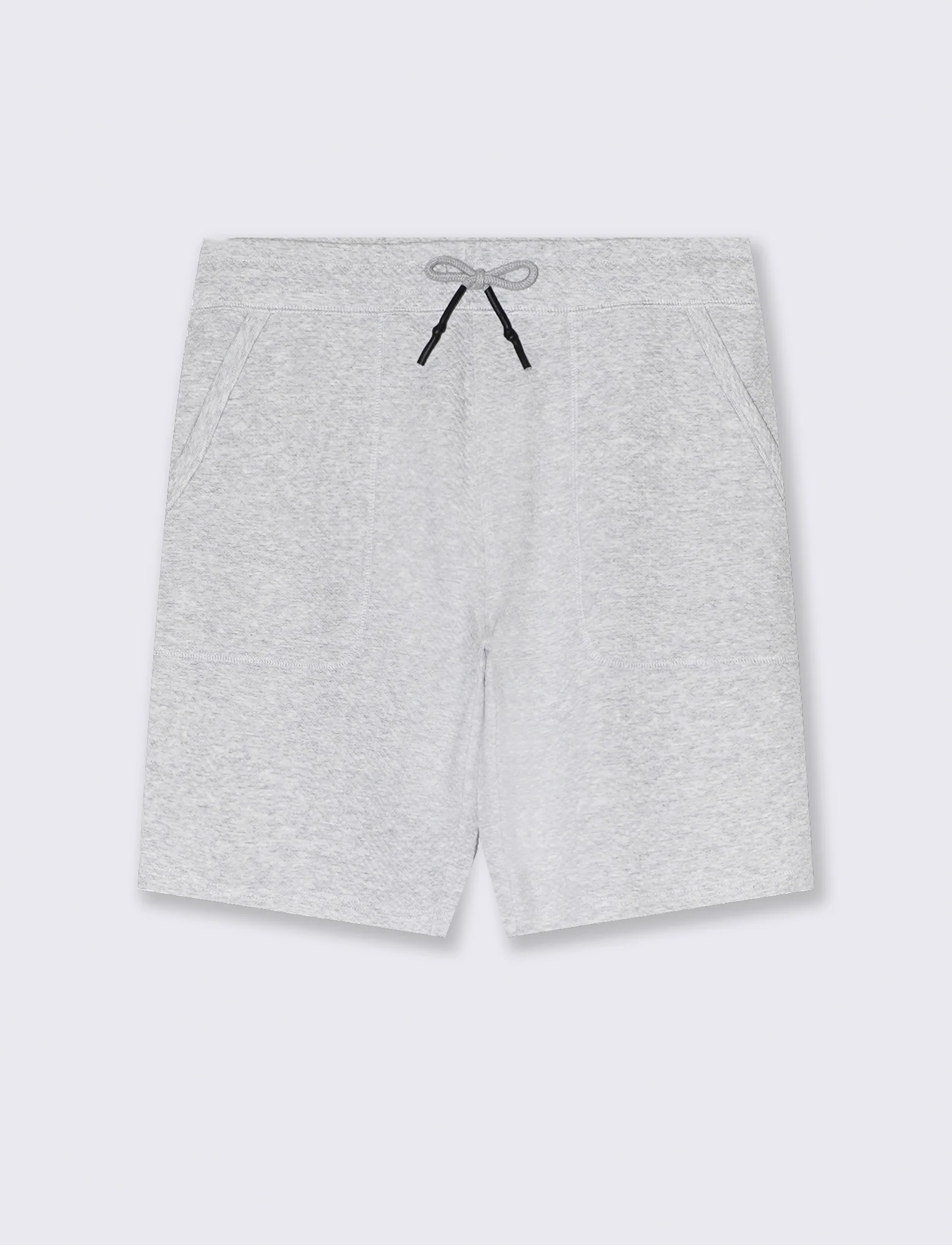 Bermuda jogger struttura waffle da uomo - Grigio mel.