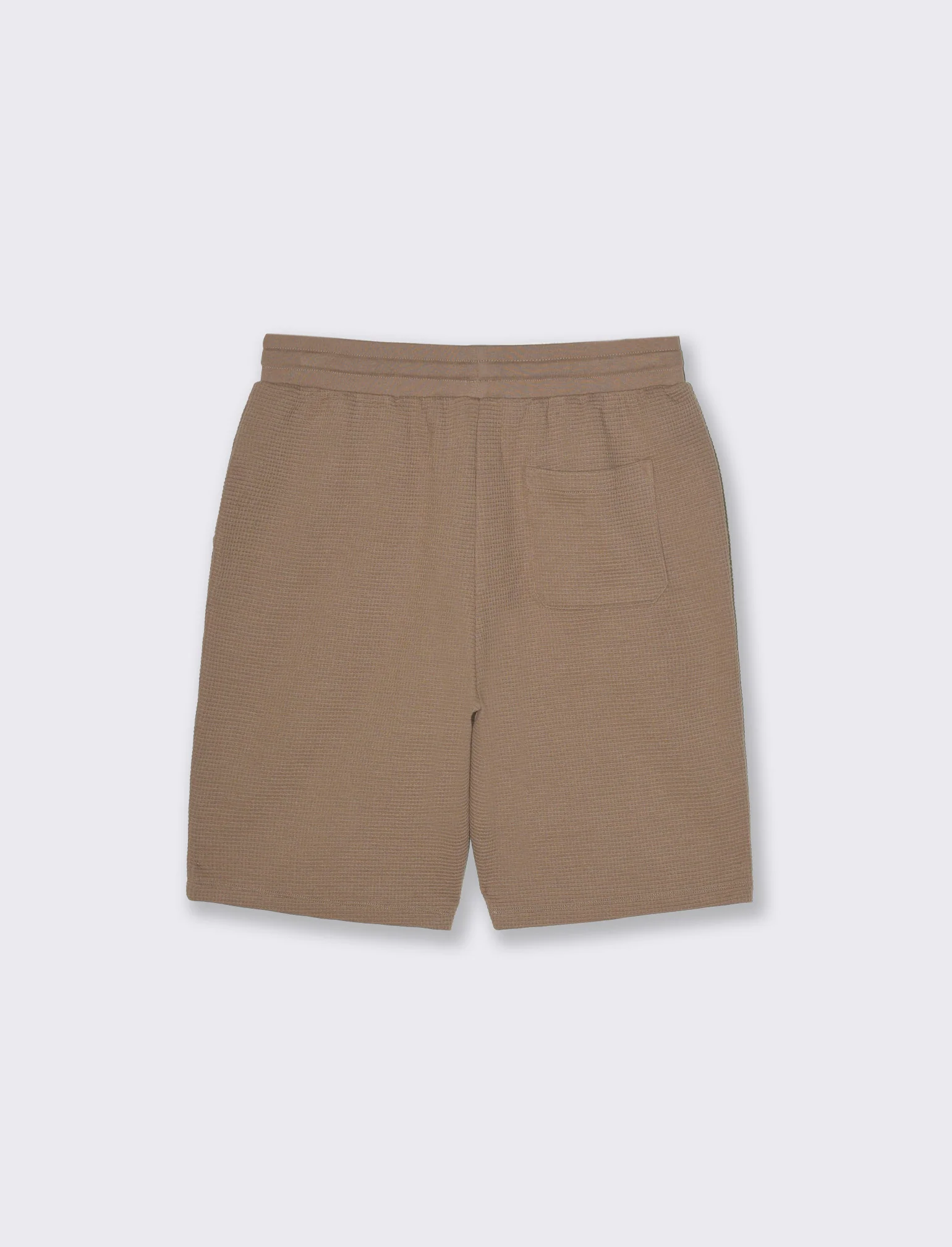Bermuda jogger struttura waffle da uomo - Grigio tortora - Image 5