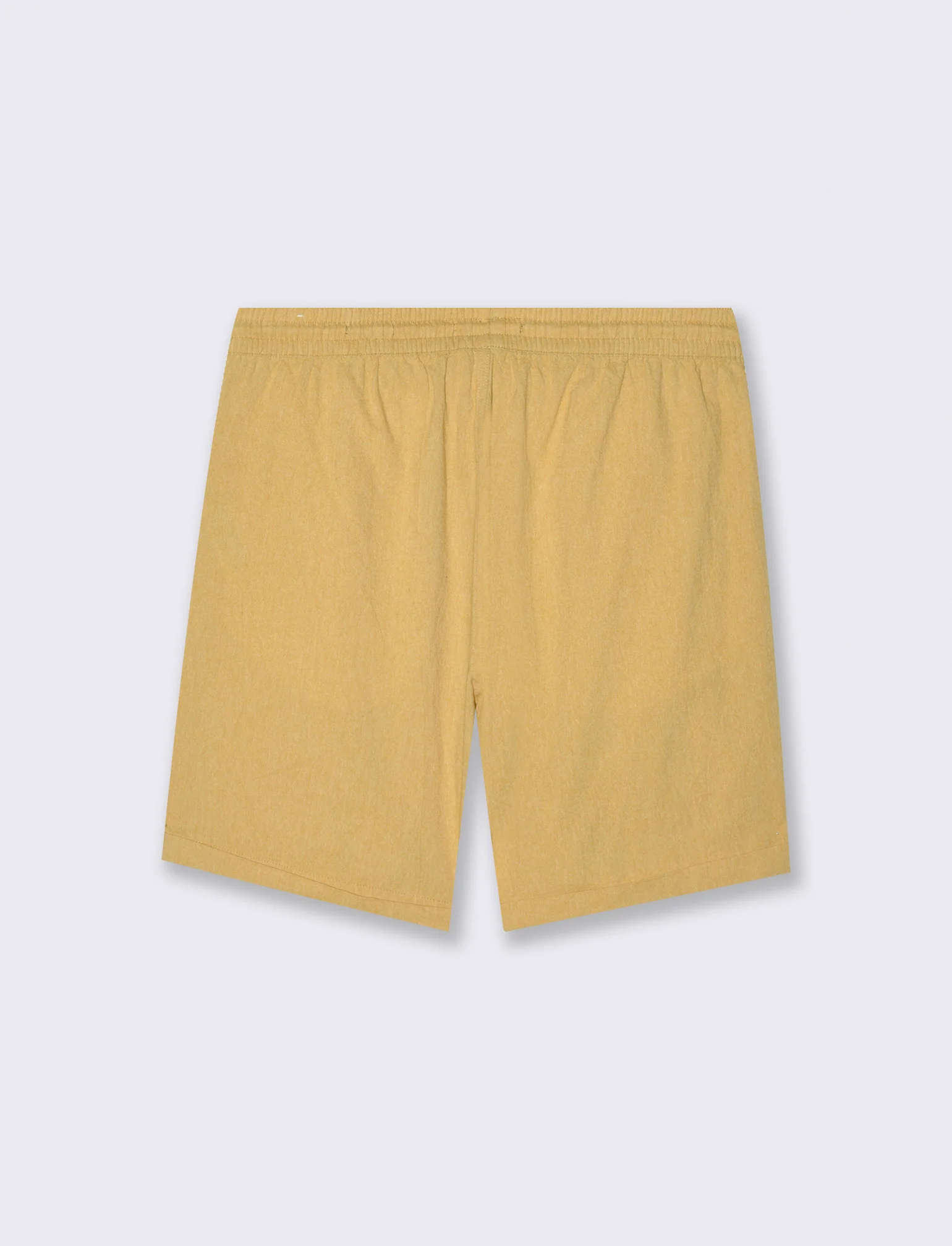 Bermuda jogger tessuto goffrato da uomo - Senape - Image 2