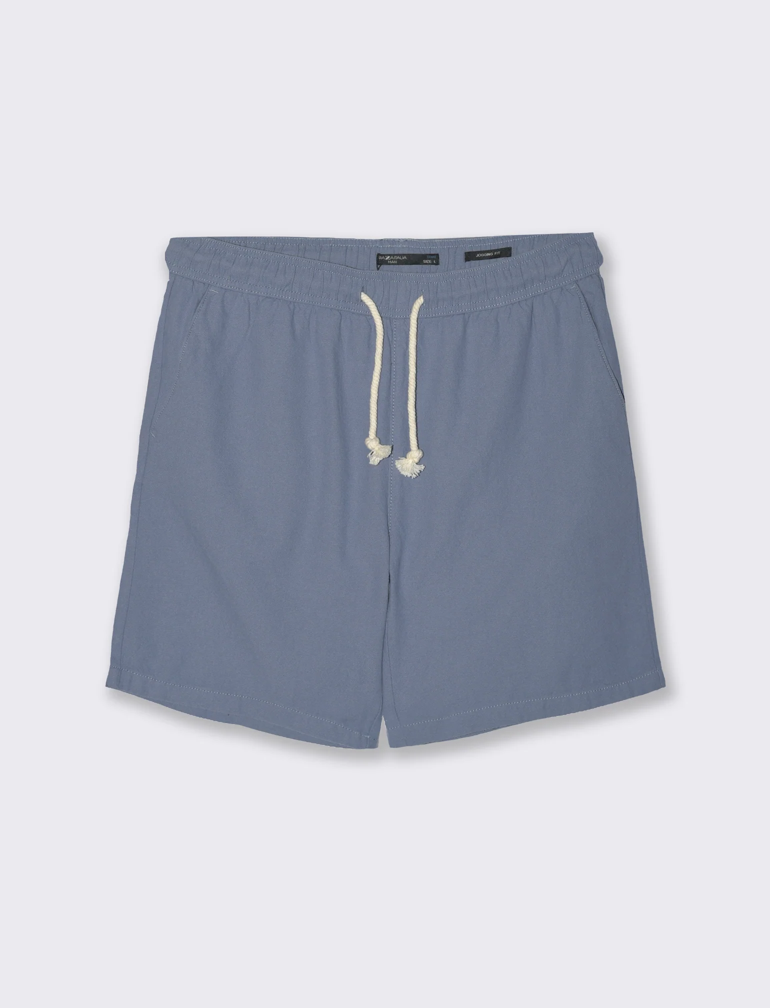 Bermuda jogger tessuto strutturato da uomo - CARTA DA ZUCCHERO