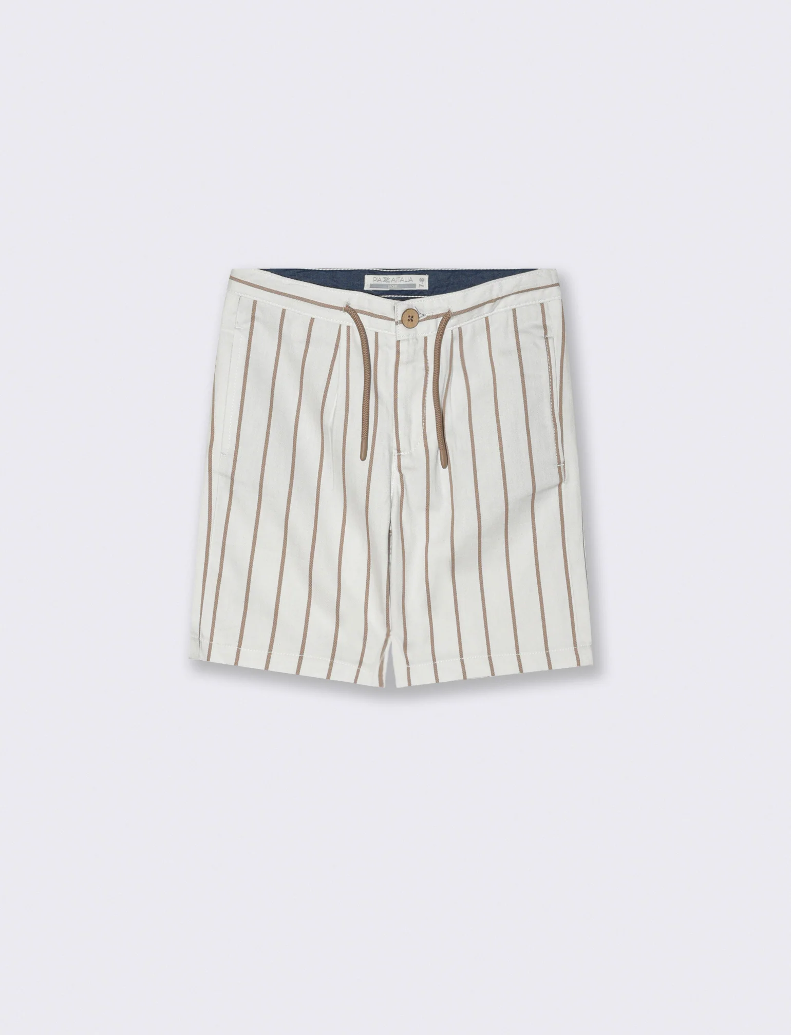 Bermuda motivo a righe da bambino - Beige - Image 3
