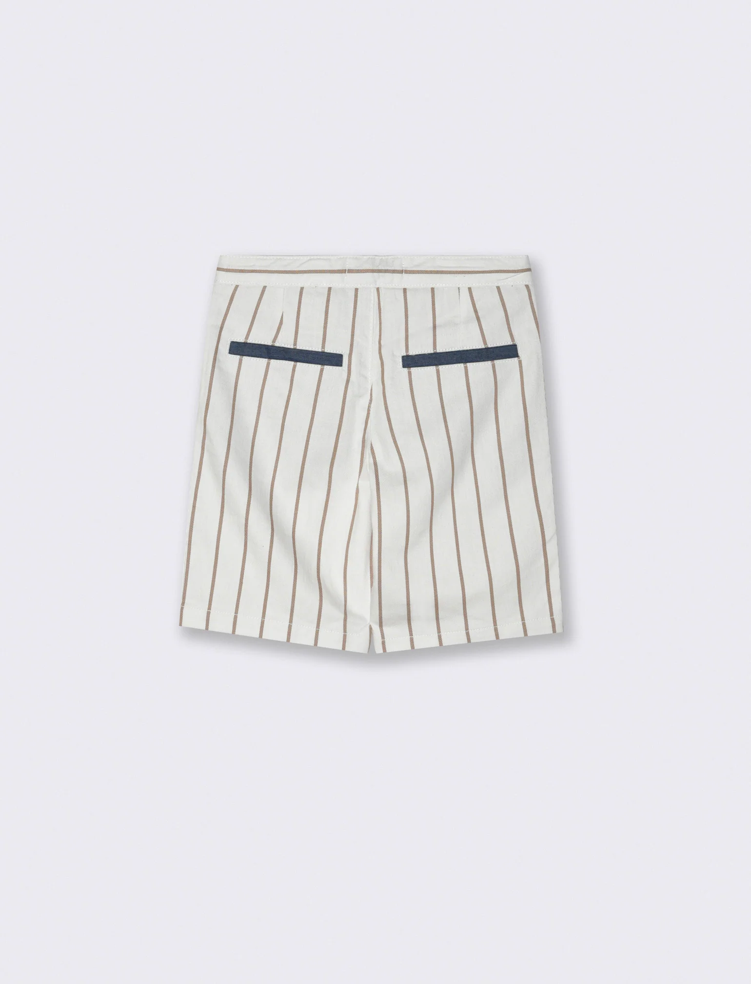 Bermuda motivo a righe da bambino - Beige - Image 4