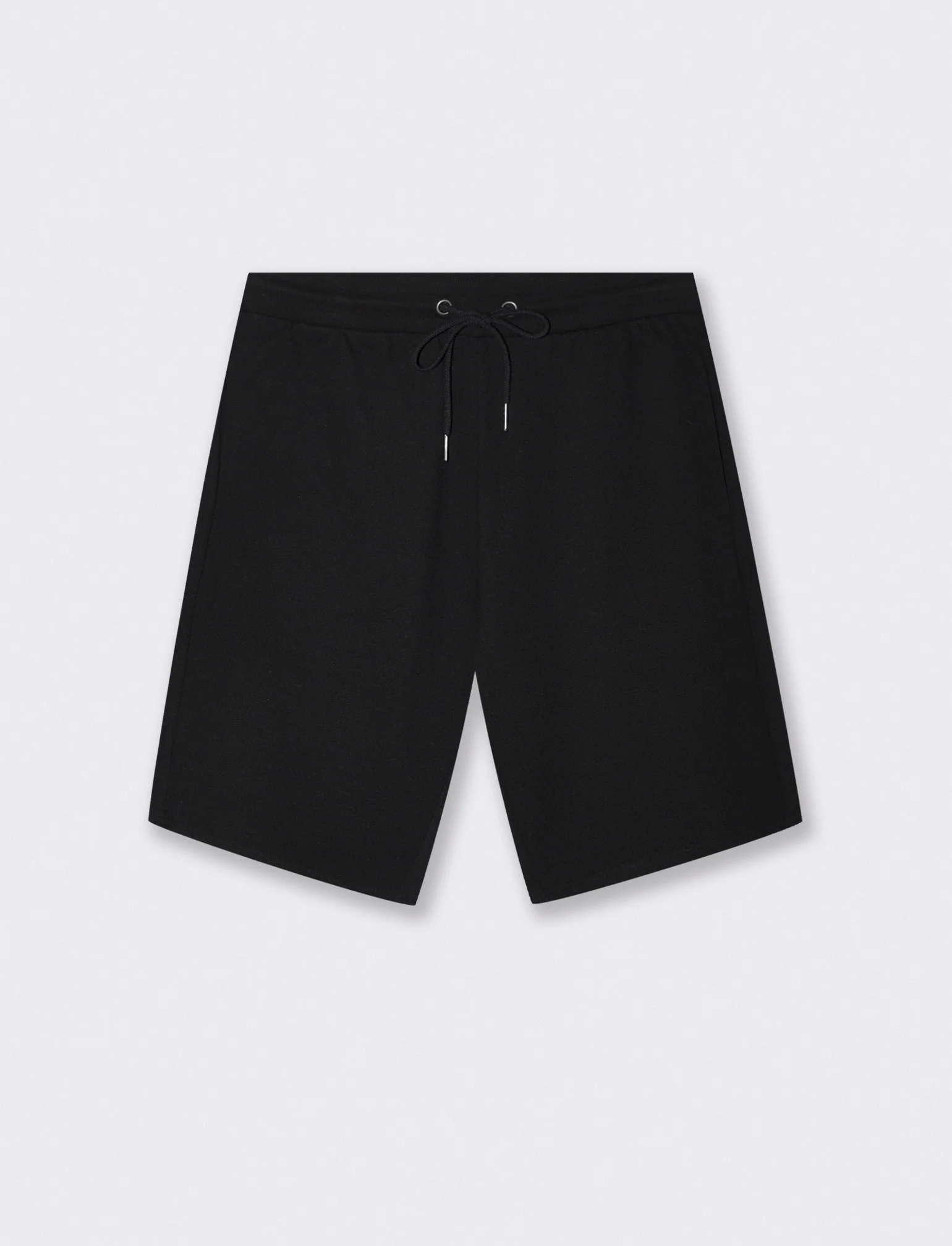 Bermuda Piquet con Vita Jogger Regolabile - Nero