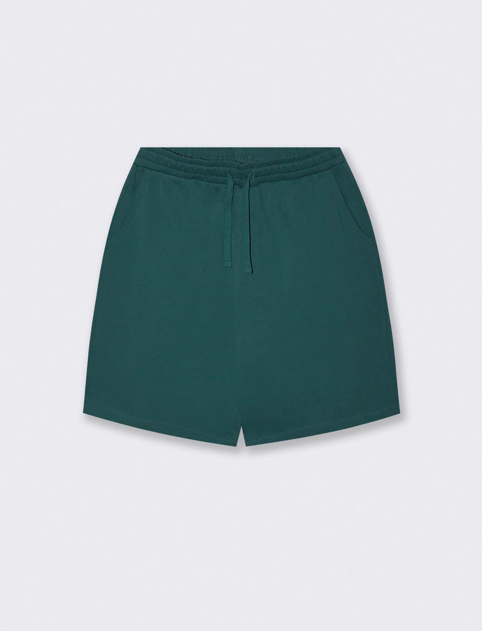 Bermuda Skater in Felpa con Vita Jogger - Verde petrolio
